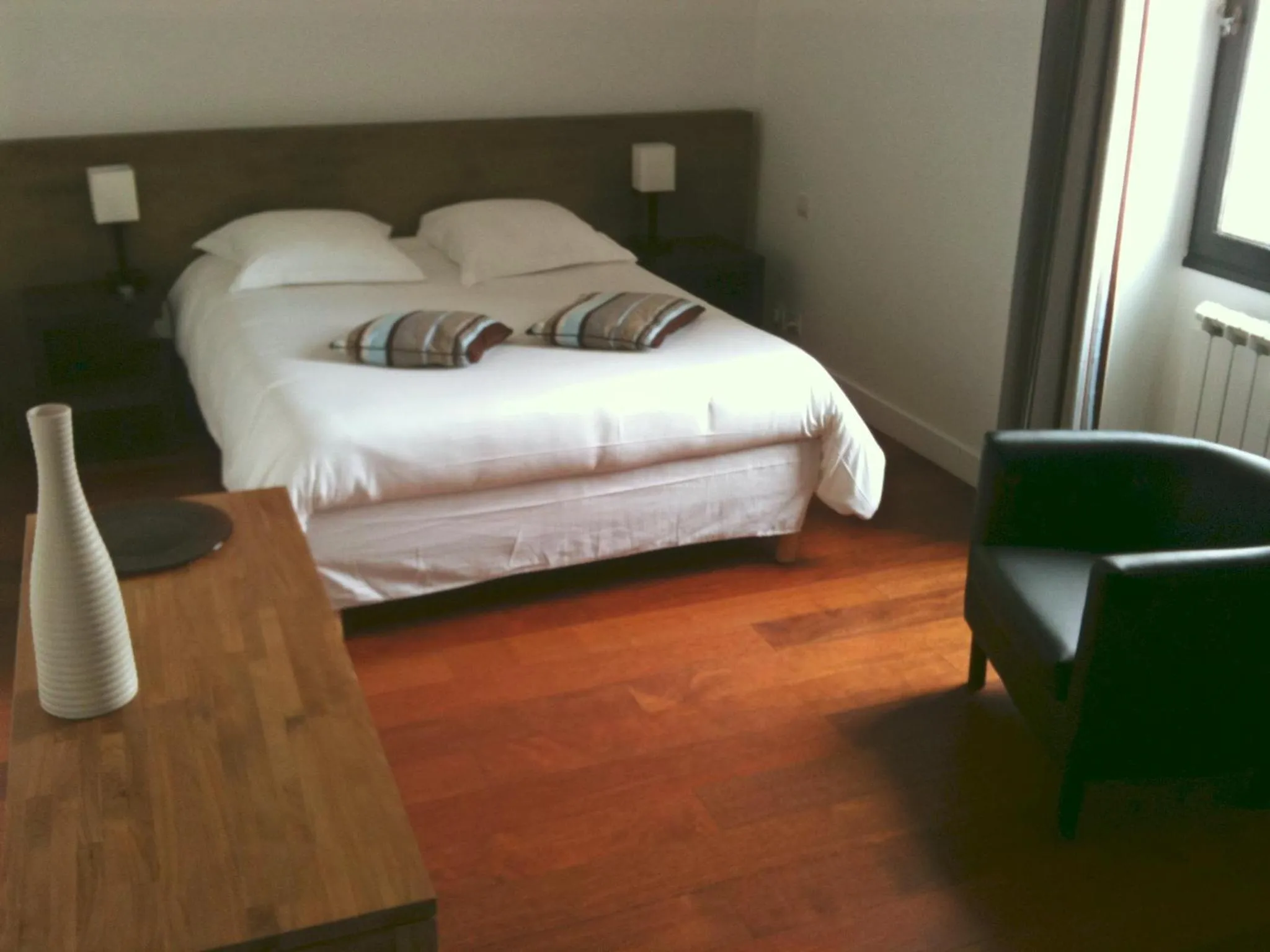 Photo of the whole room, Bed in Hotel La Bastie d'Urfé