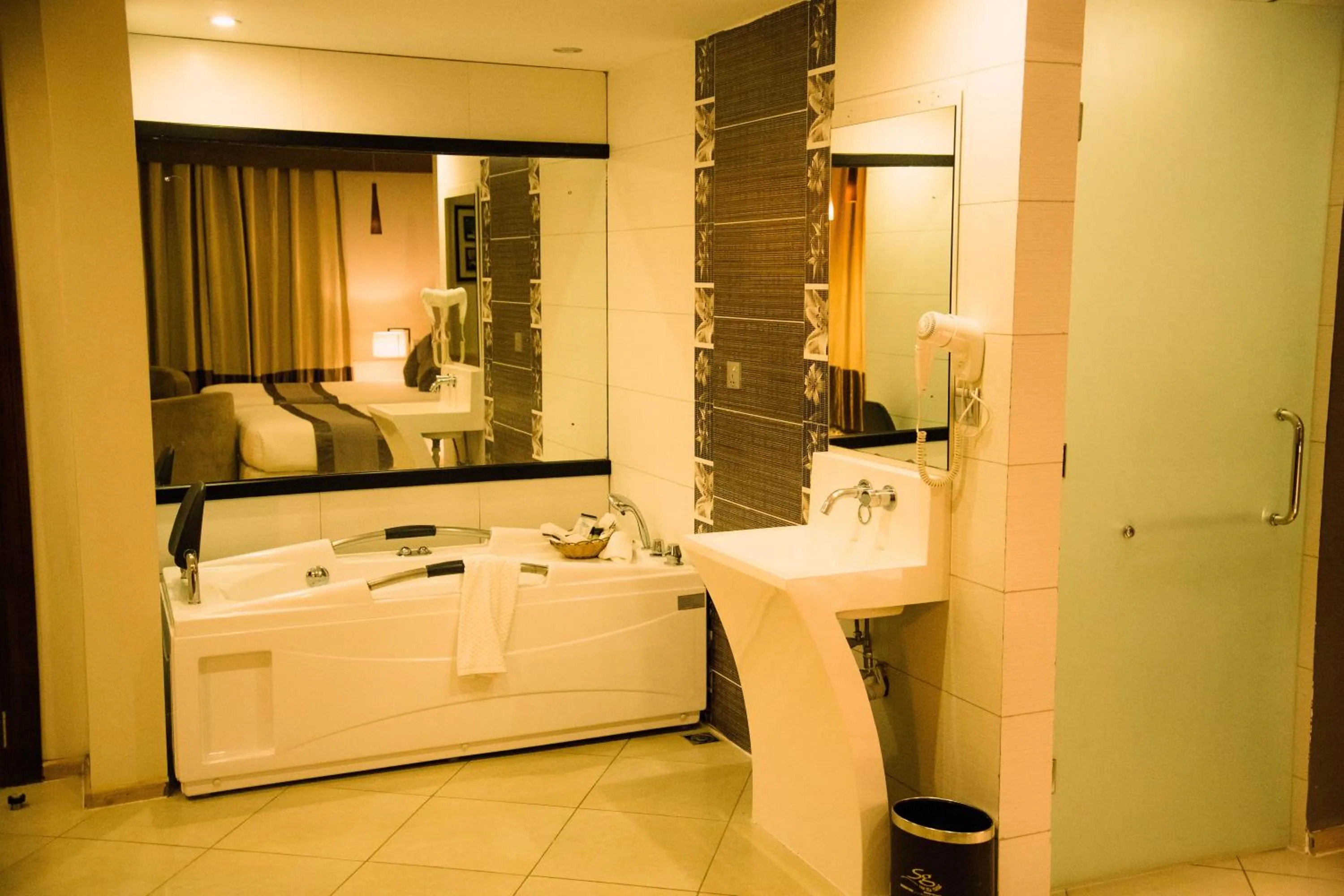 Bath, Bed in SG Premium Resort