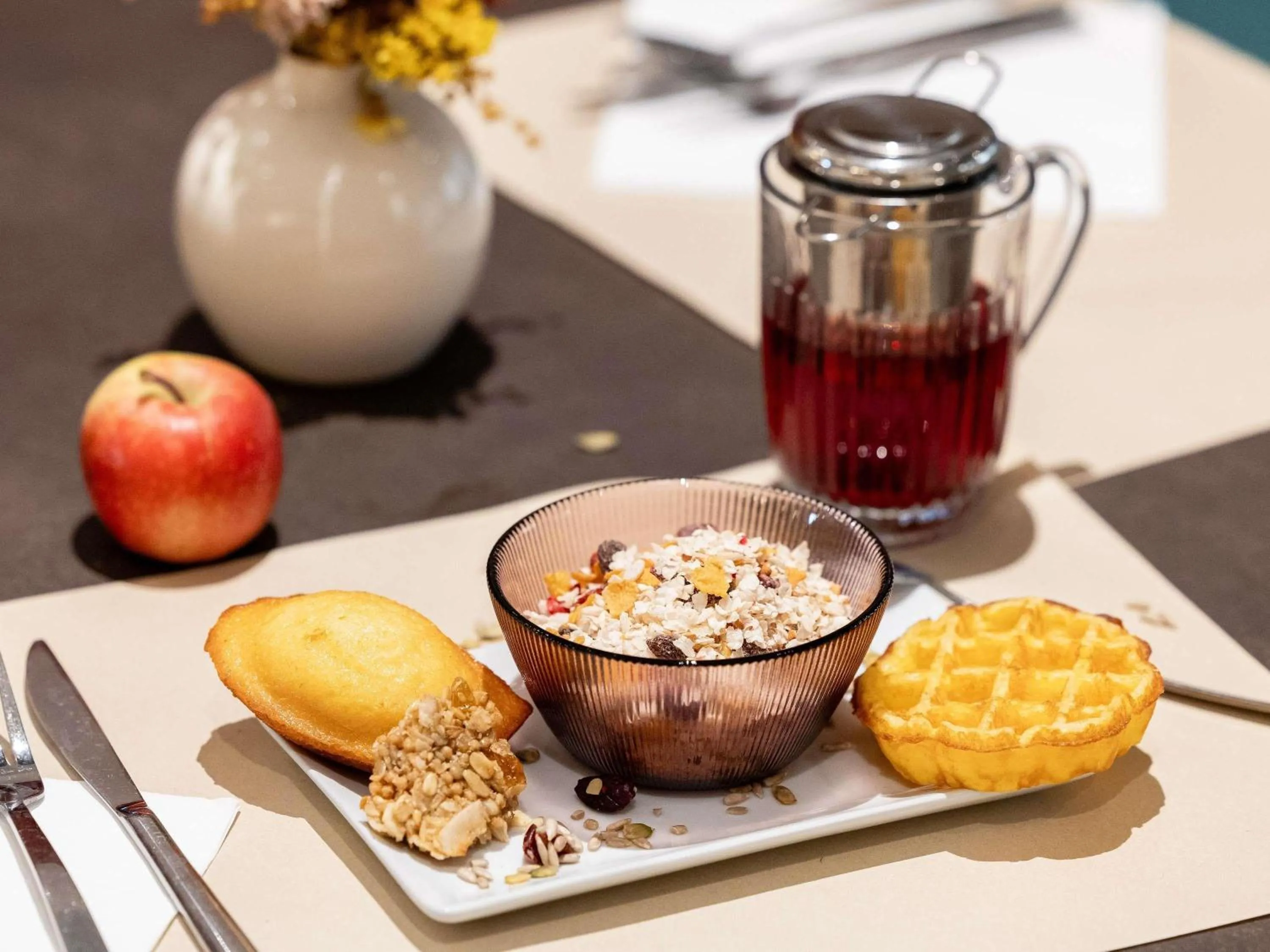 Breakfast in Novotel Paris 13 Porte d'Italie