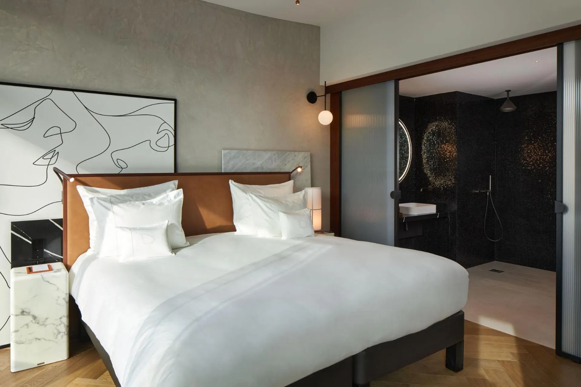 Bedroom, Bed in L'Esquisse Hotel & Spa Colmar - MGallery Collection