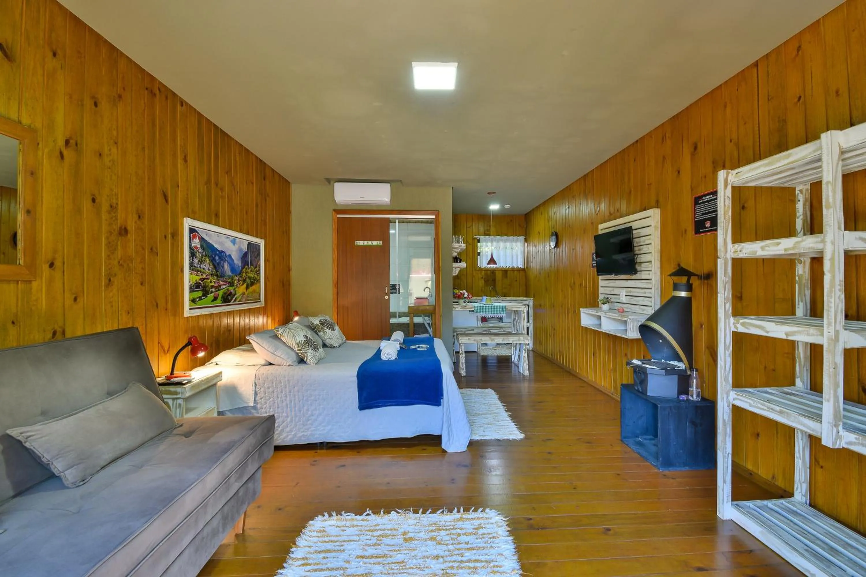 Bed in Pousada Chalé Suiço Bombinhas