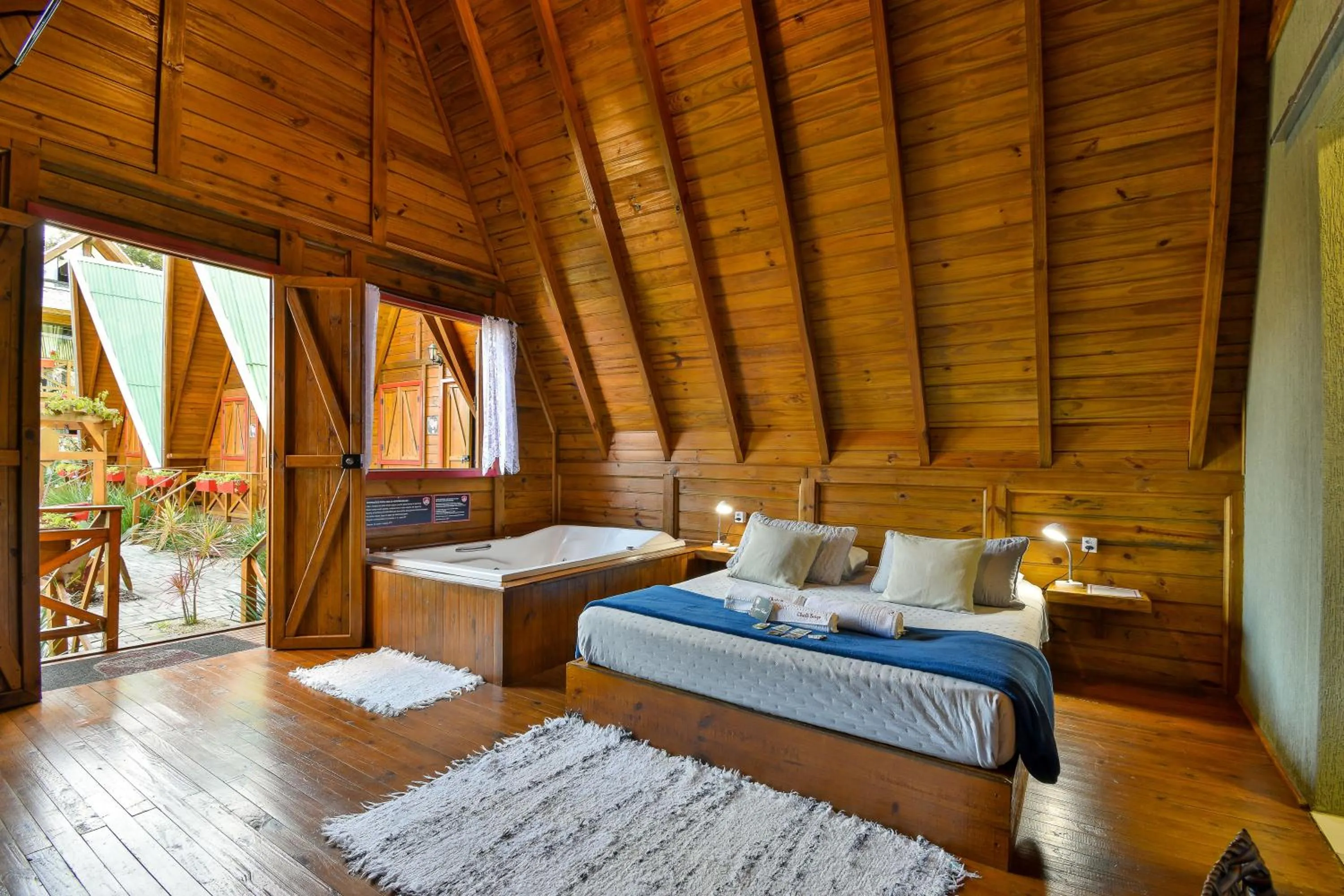 Bed in Pousada Chalé Suiço Bombinhas