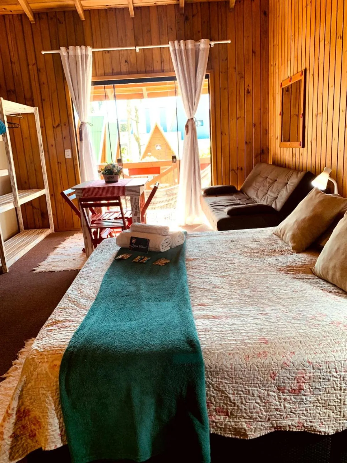 Bed in Pousada Chalé Suiço Bombinhas