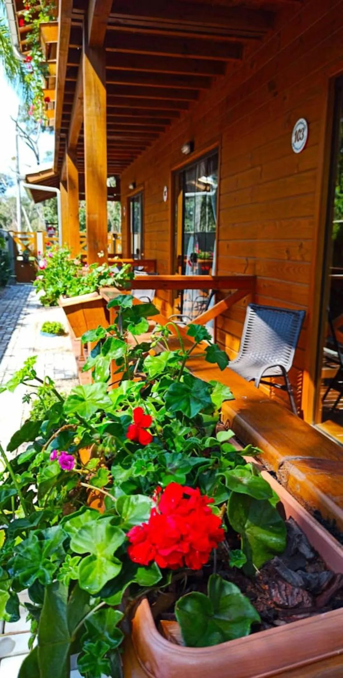 Balcony/Terrace in Pousada Chalé Suiço Bombinhas