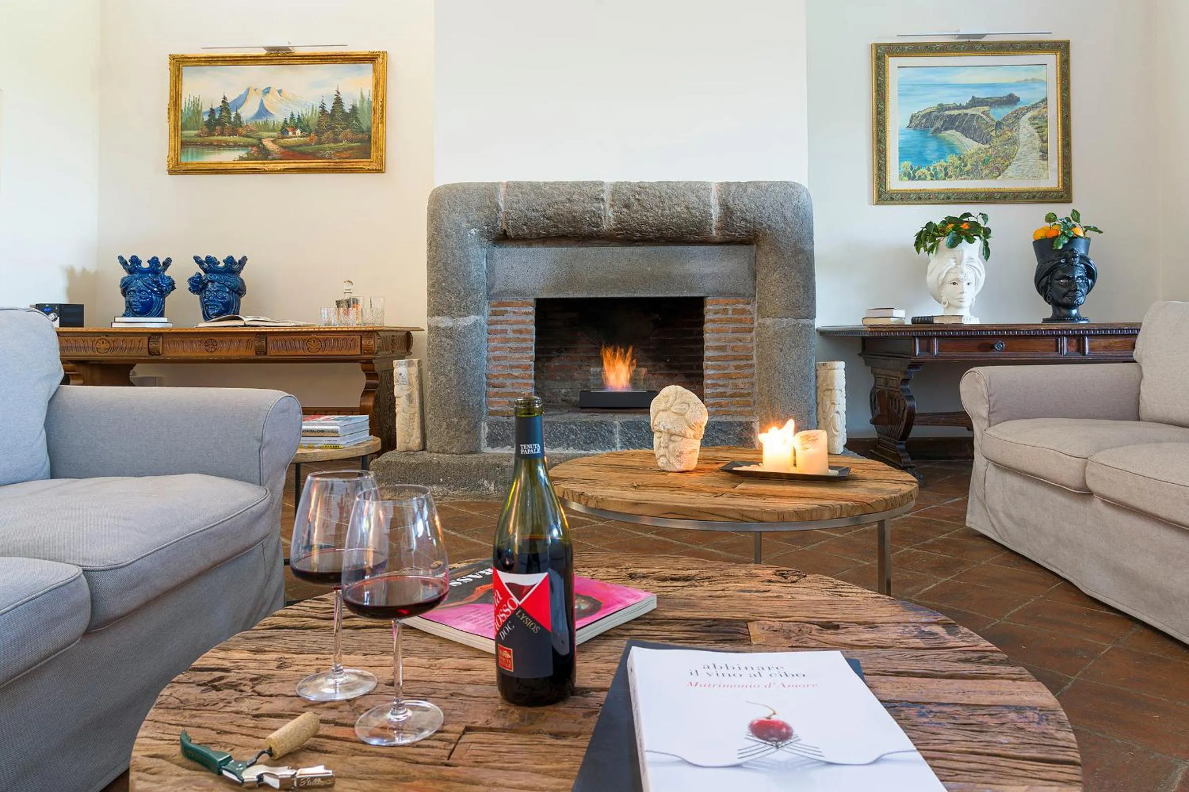 Living room in Nèroli Bio Relais