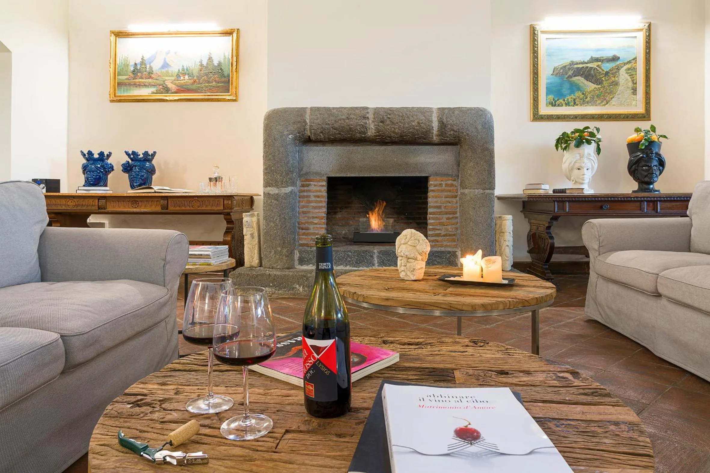 Living room in Nèroli Bio Relais