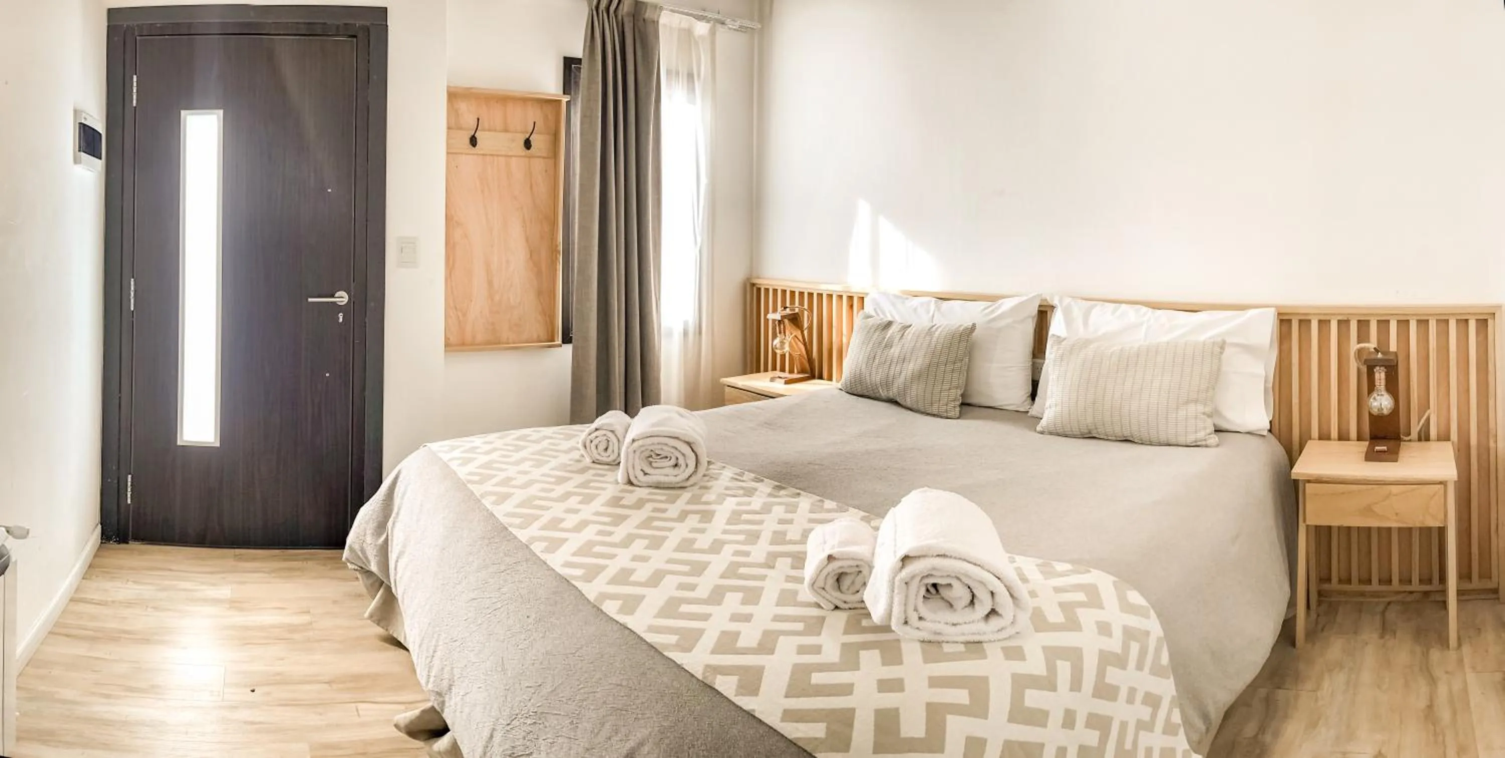 Bed in Senderos Aparts & Suites