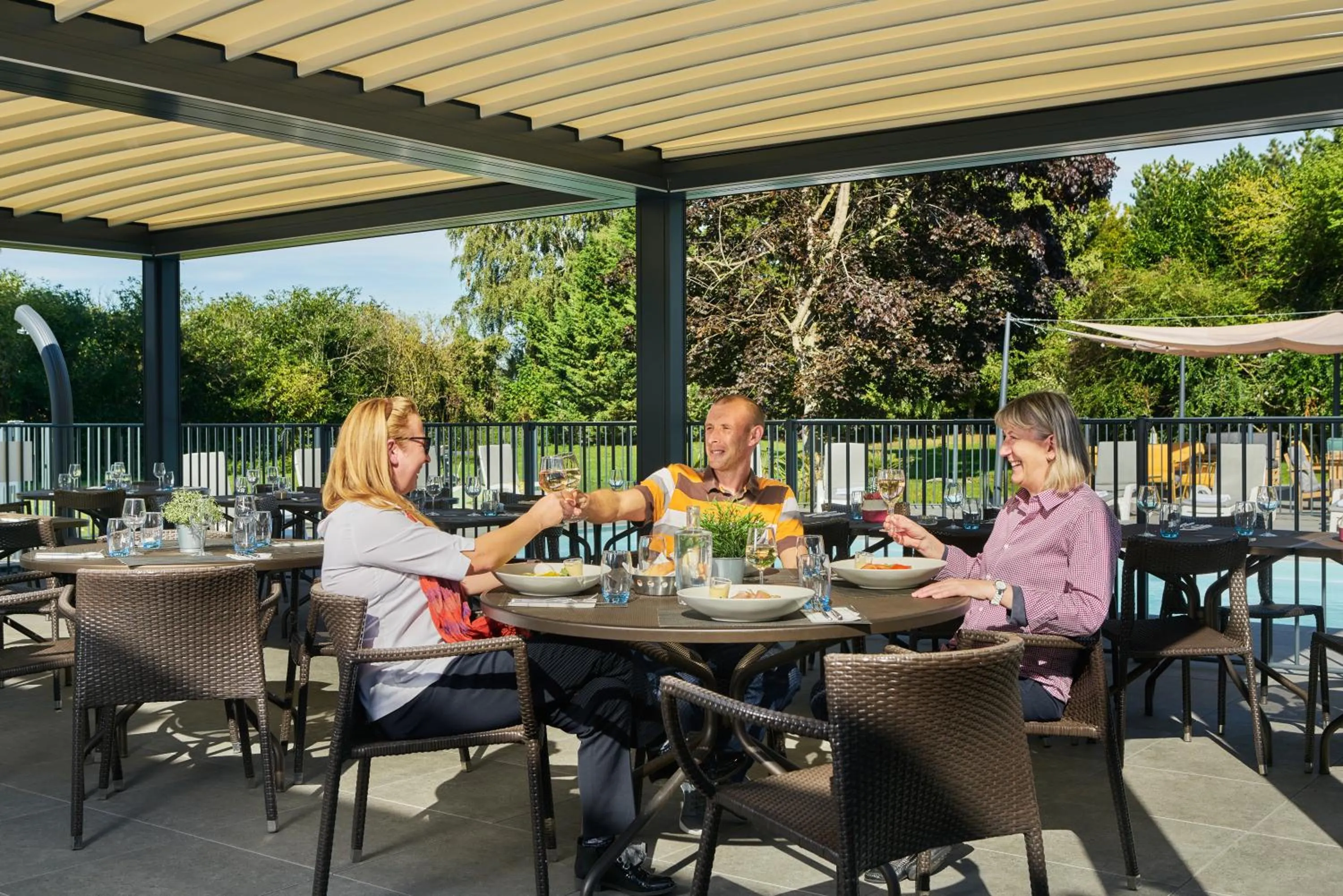 Patio in Novotel Roissy Saint Witz