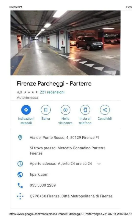 Parking in HOTEL VENETO con accesso ZTL