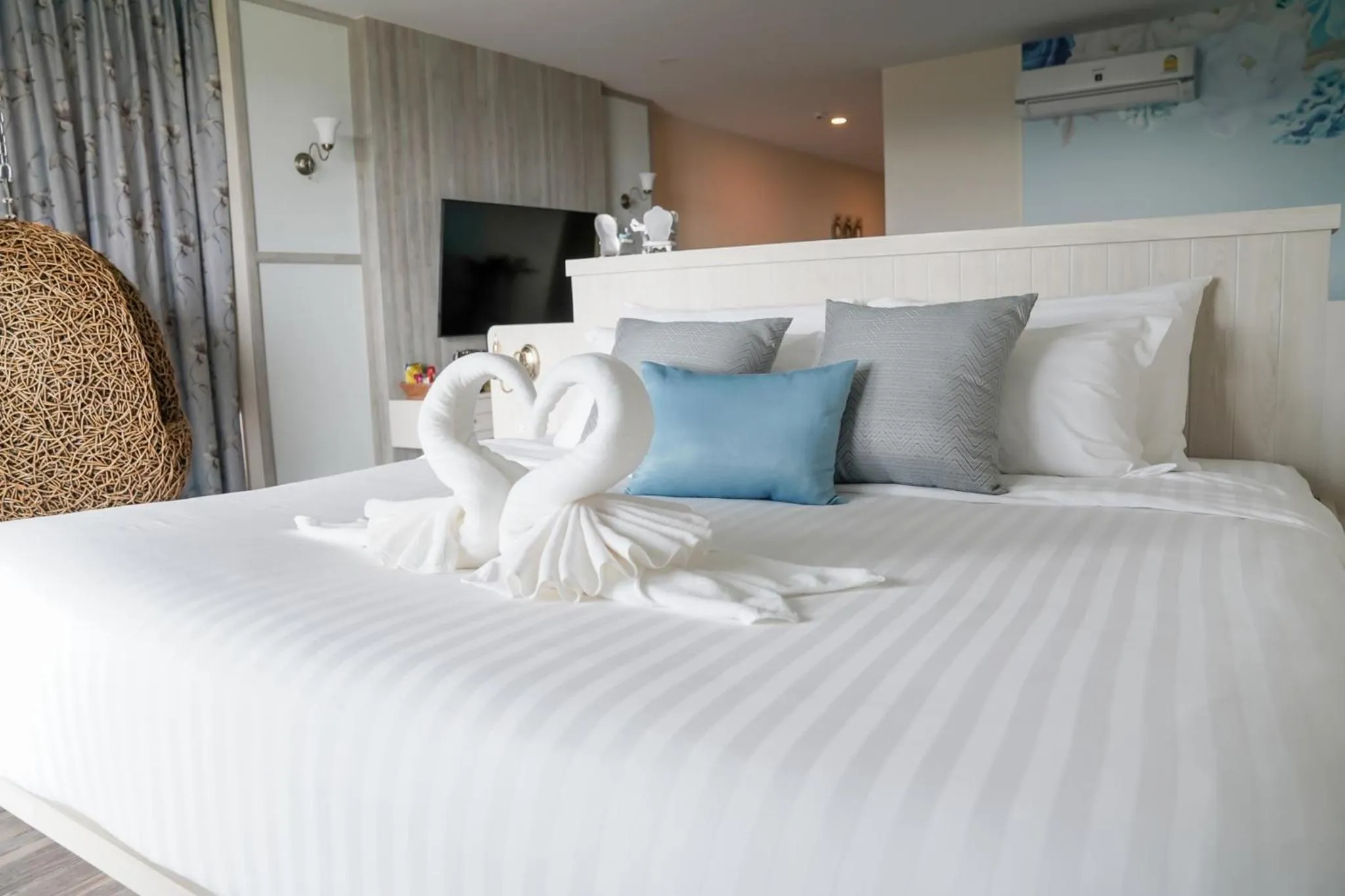 Bed in Grand Kokkod Khao Kho Resort