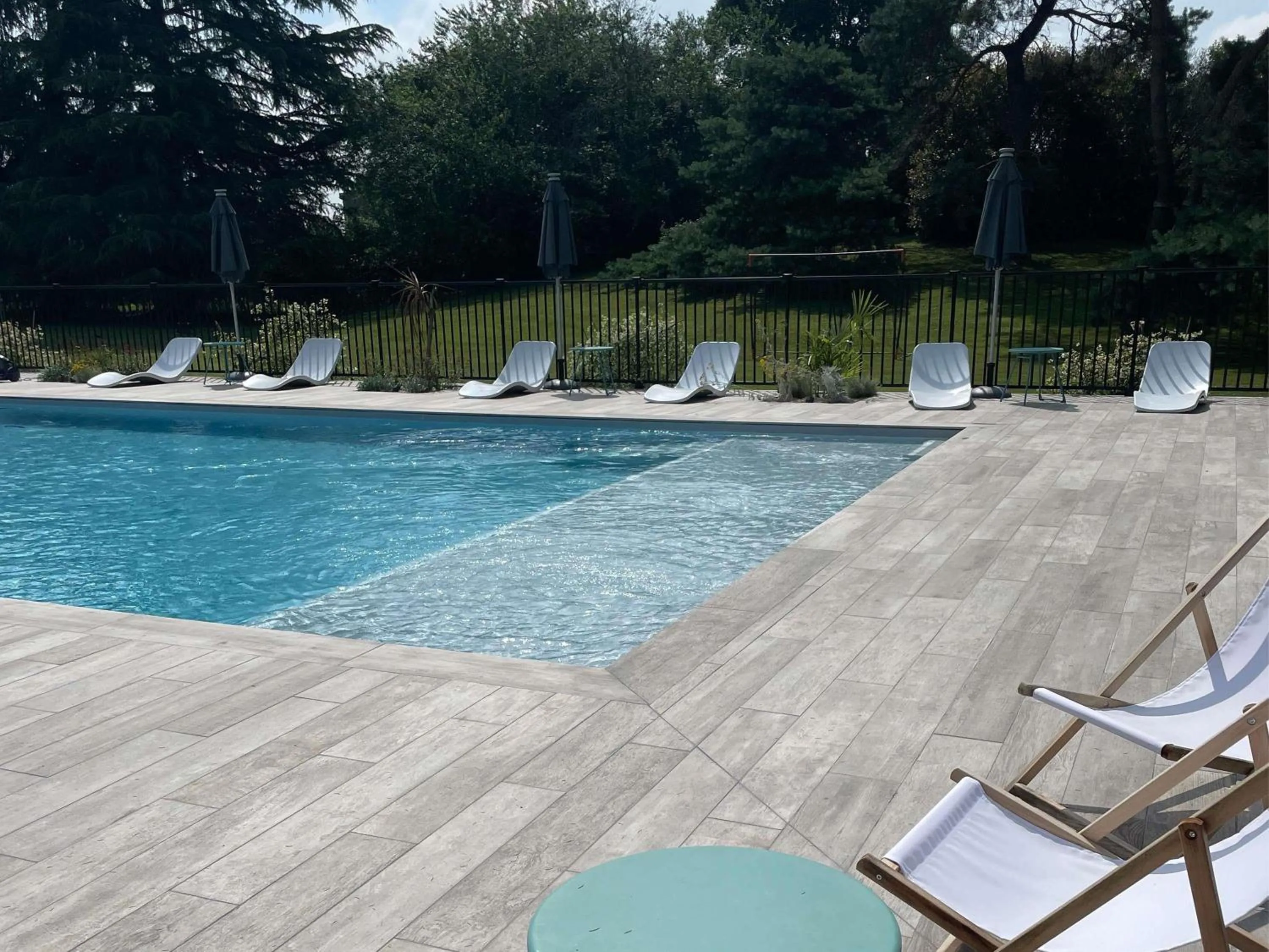 Pool view in Novotel Pau Pyrénées