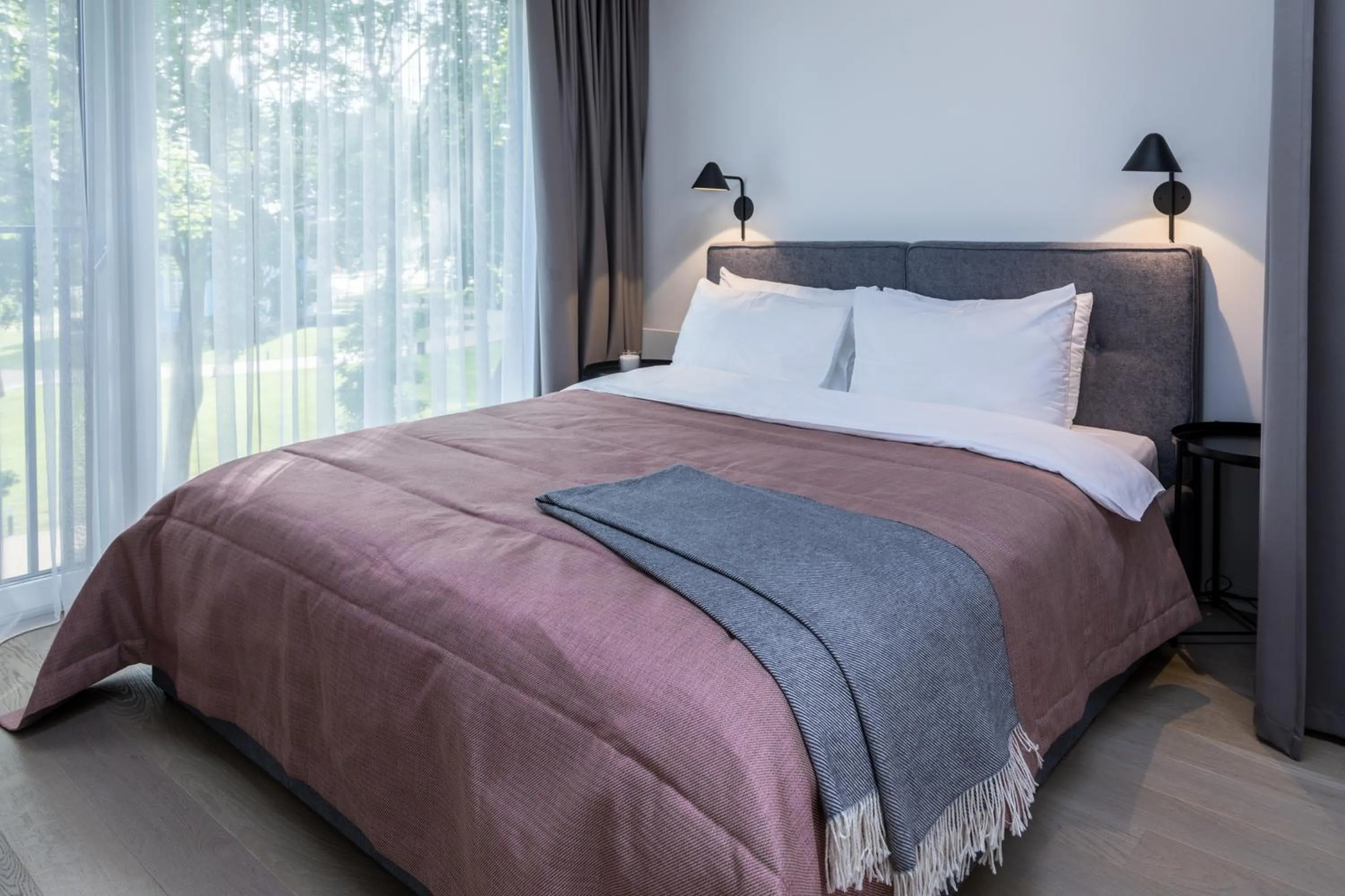 Bedroom, Bed in Apartment Hotel Laisve