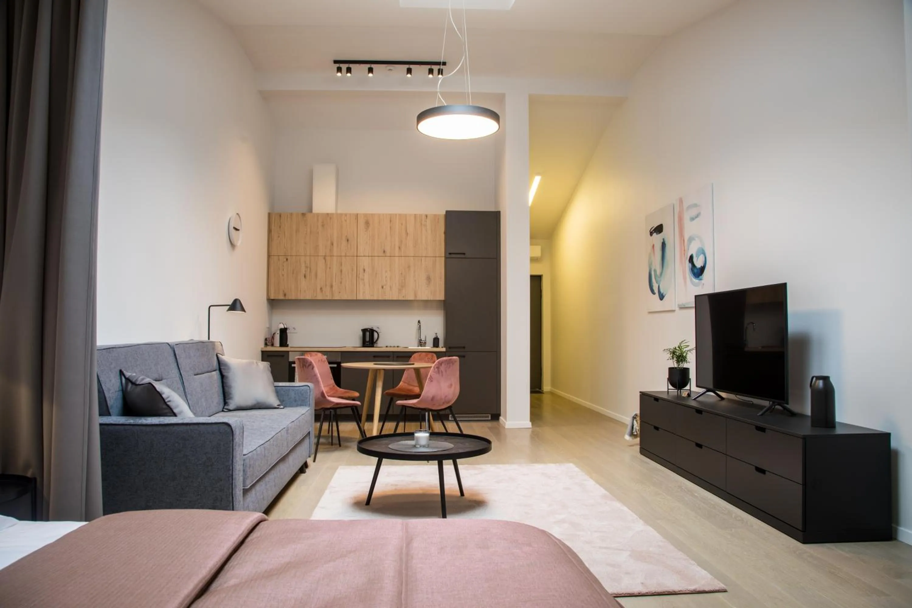 Photo of the whole room, Bed in Apartment Hotel Laisve