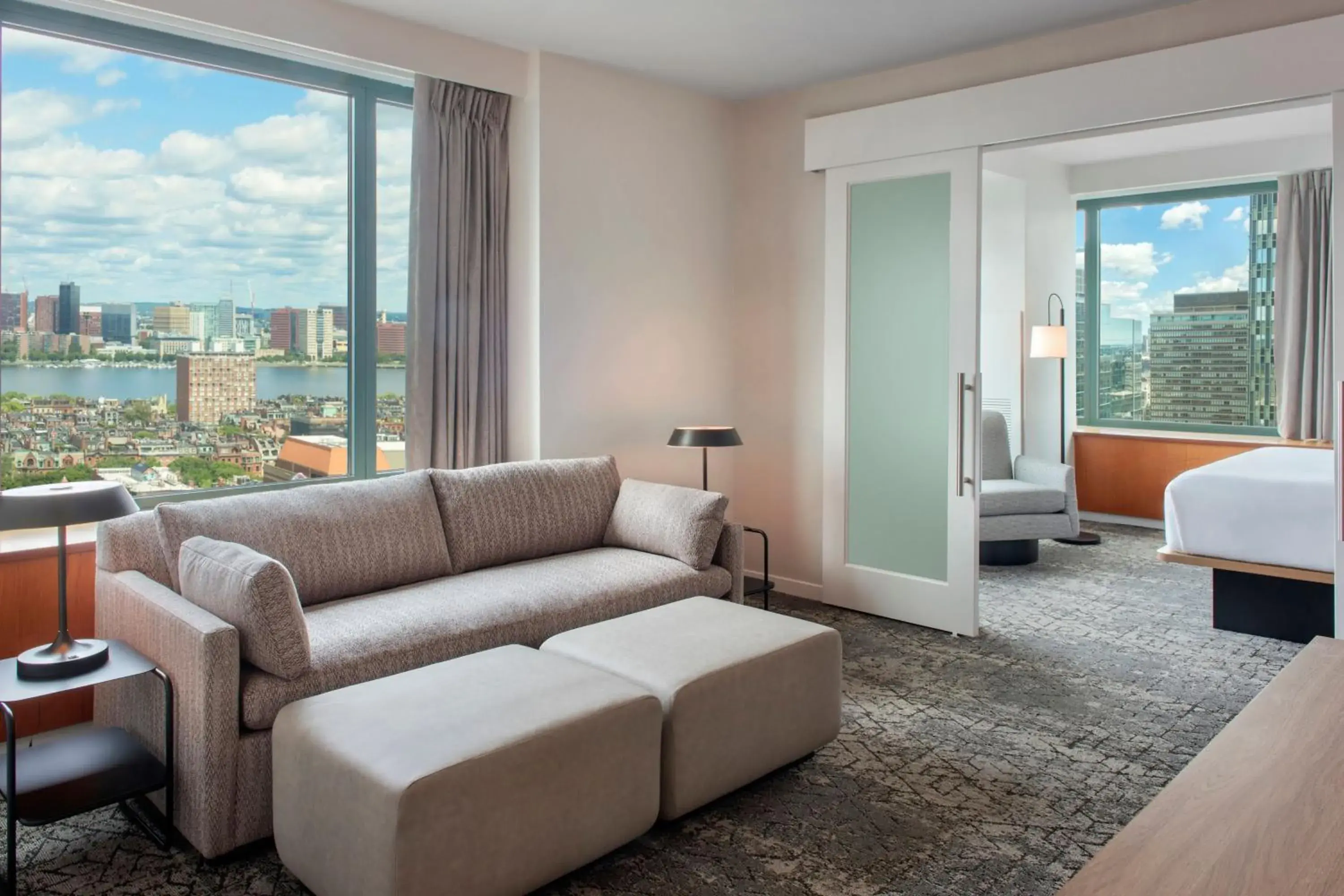 Junior River View Suite, Junior Suite, 1 King, Sofa bed in Sheraton Boston Hotel Junior River View Suite, Junior Suite, 1 King, Sofa bed in Sheraton Boston Hotel