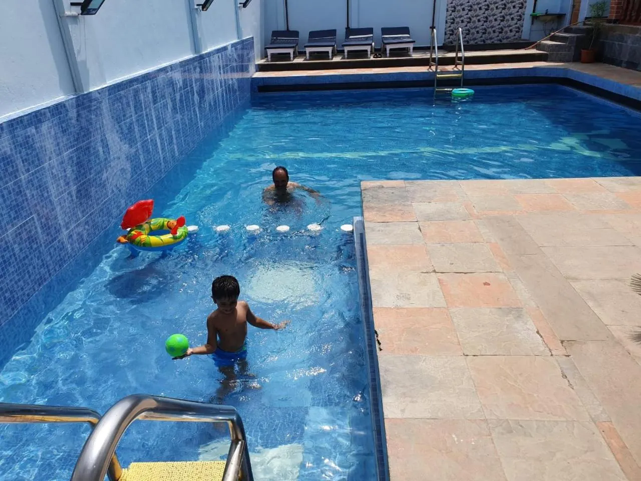 Pool view in BAY INN