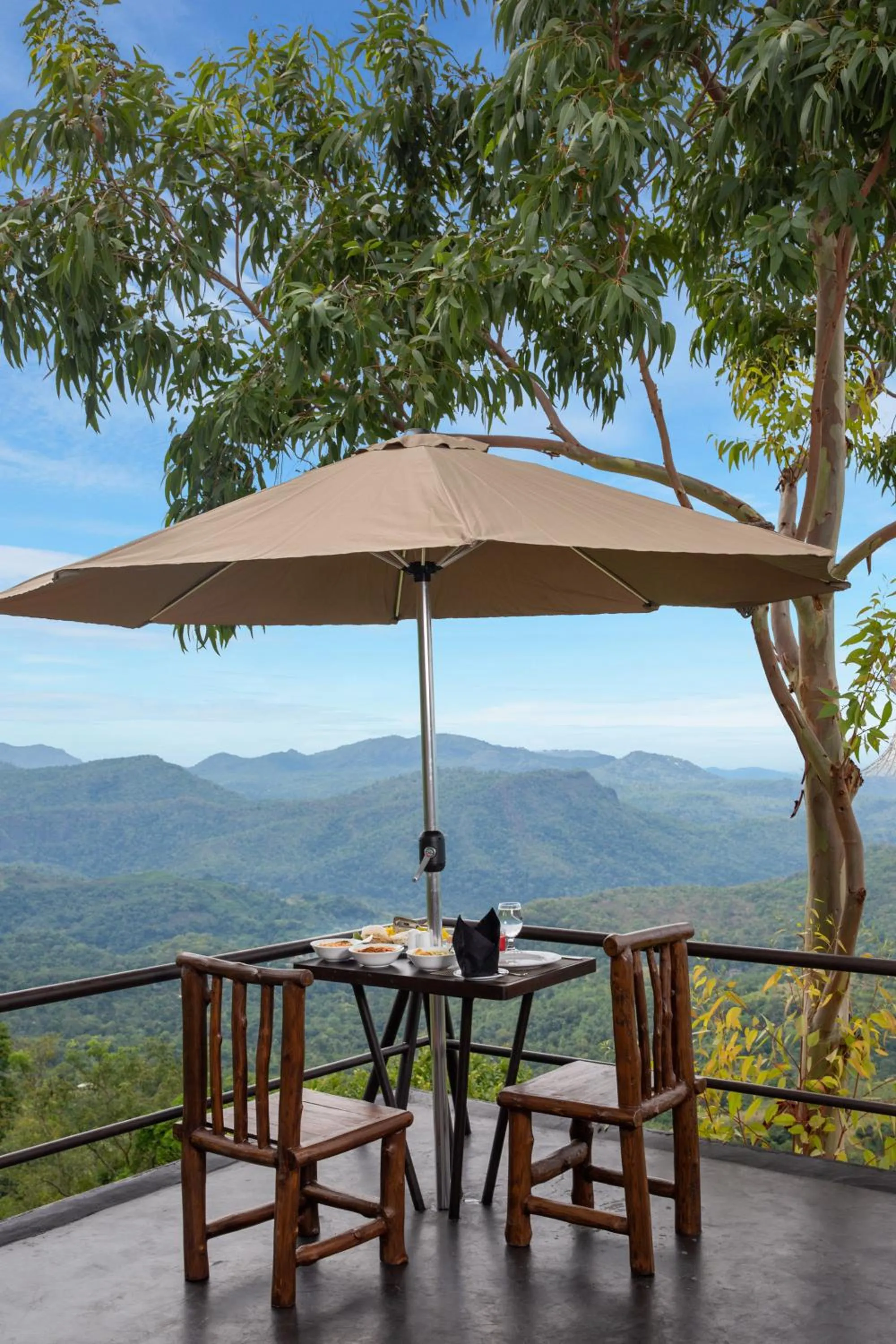 Patio in Dream Cliff Mountain Resort
