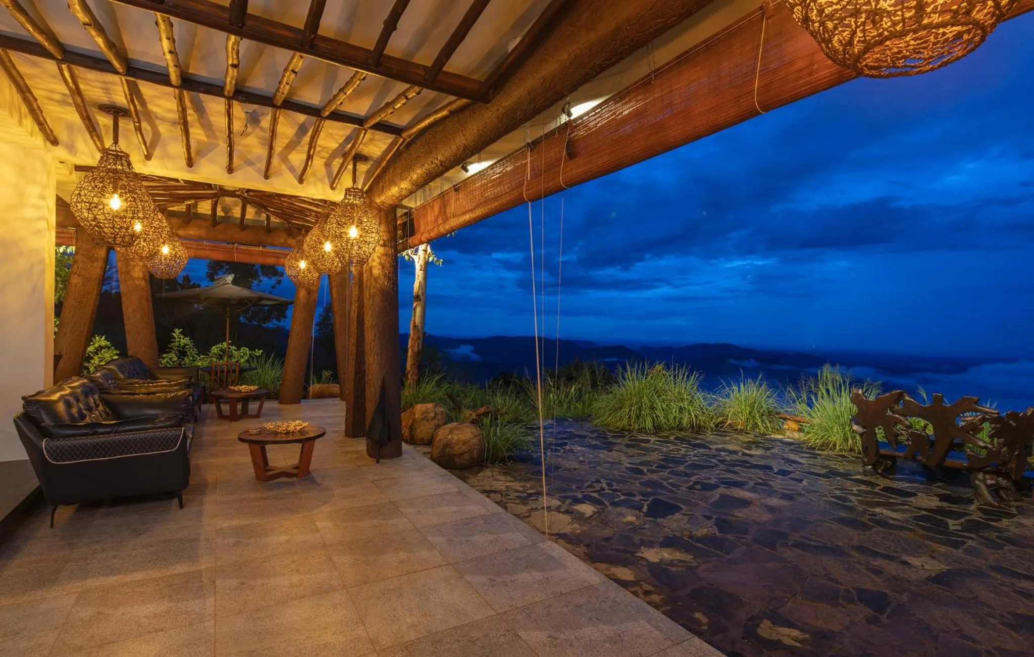 Patio in Dream Cliff Mountain Resort