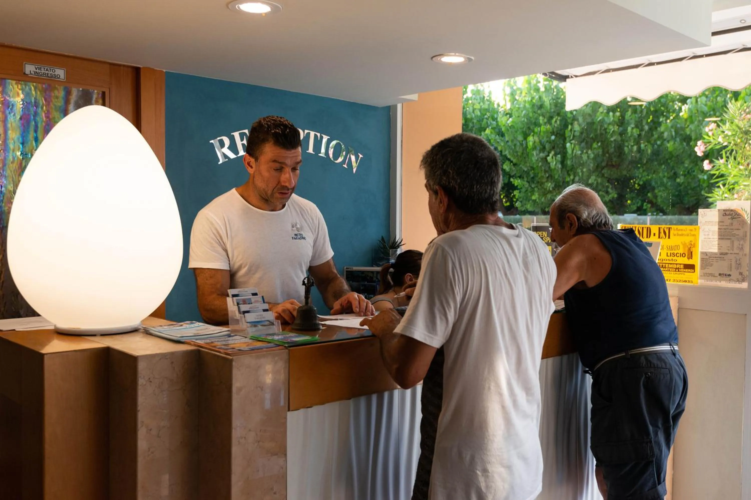 Lobby or reception in Hotel Paradiso
