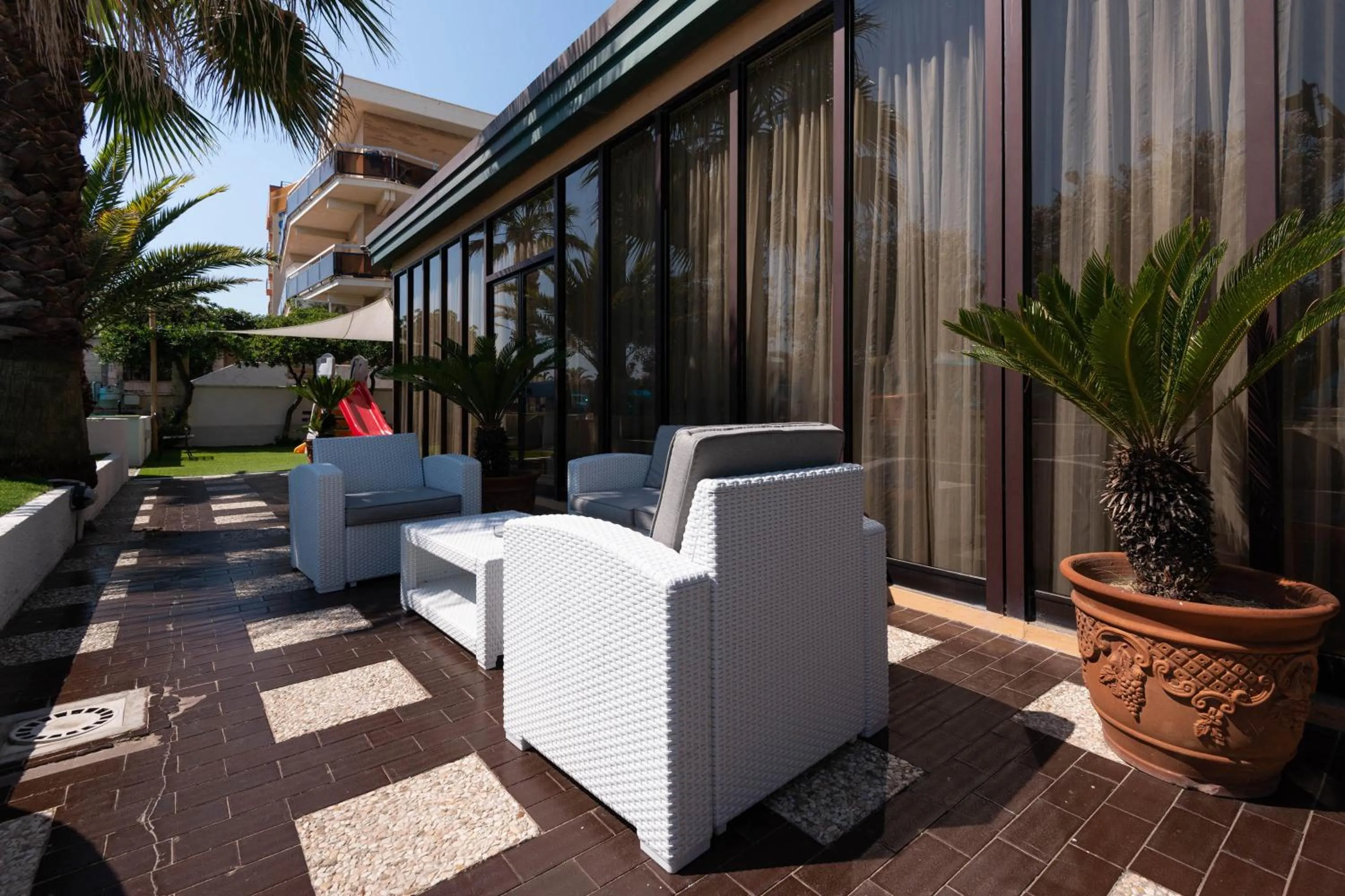 Patio in Hotel Paradiso