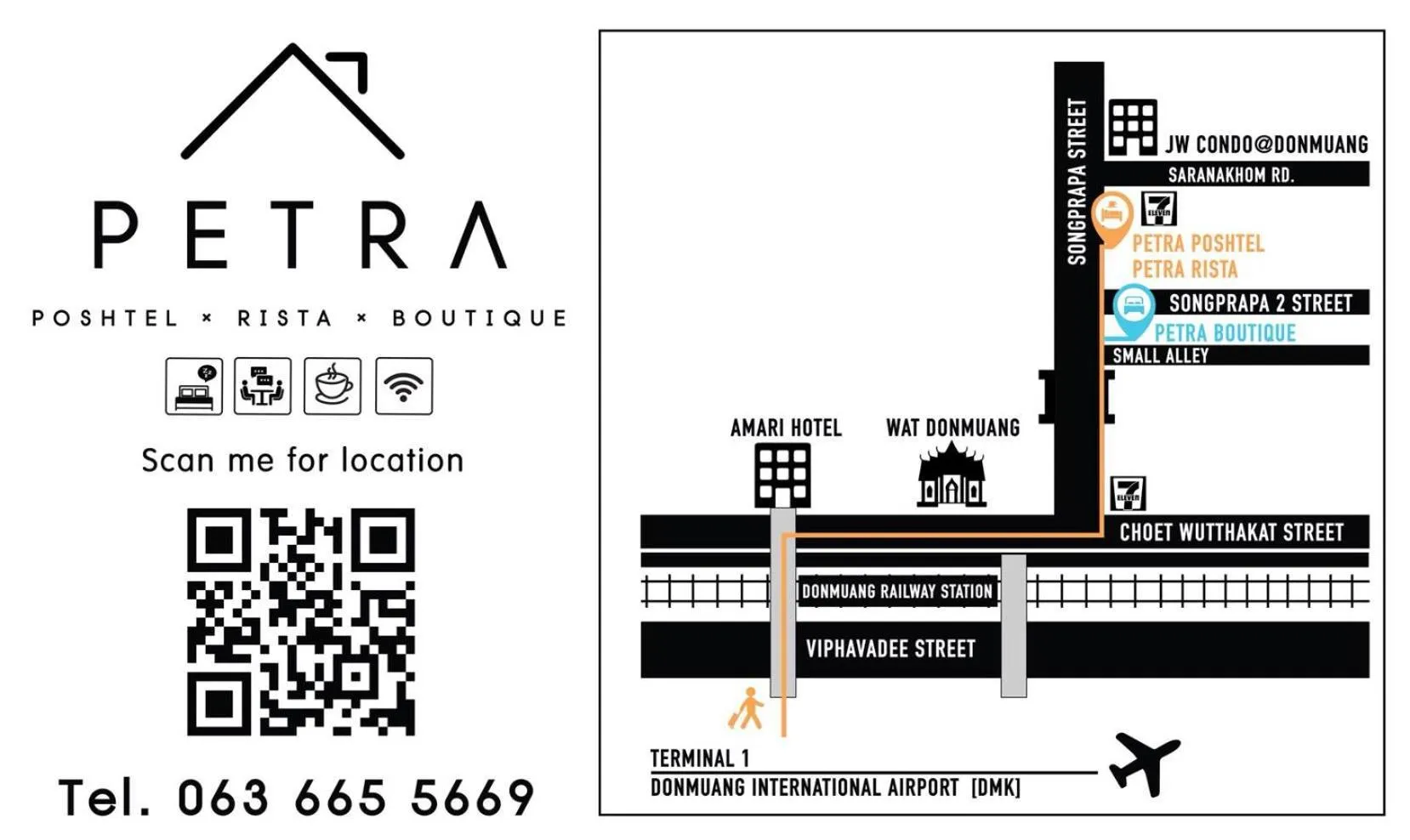 Floor plan in Petra Boutique Donmuang