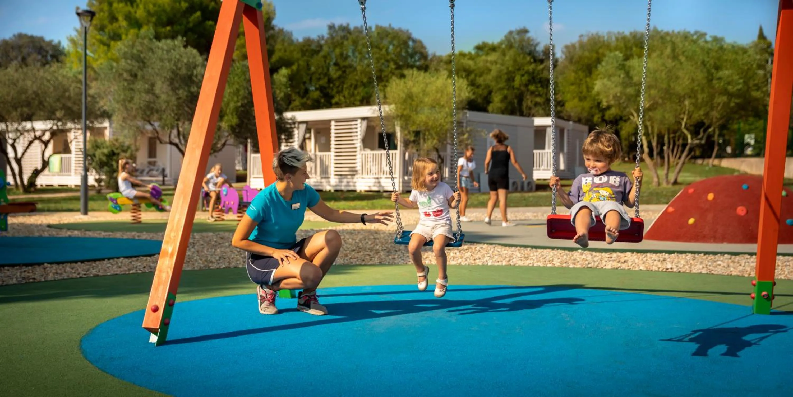 Children play ground in Maistra Camping Amarin Mobile homes