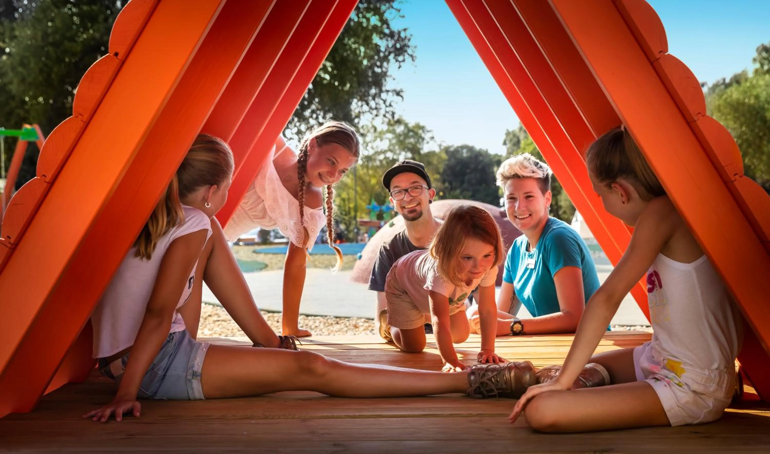 Children play ground in Maistra Camping Amarin Mobile homes