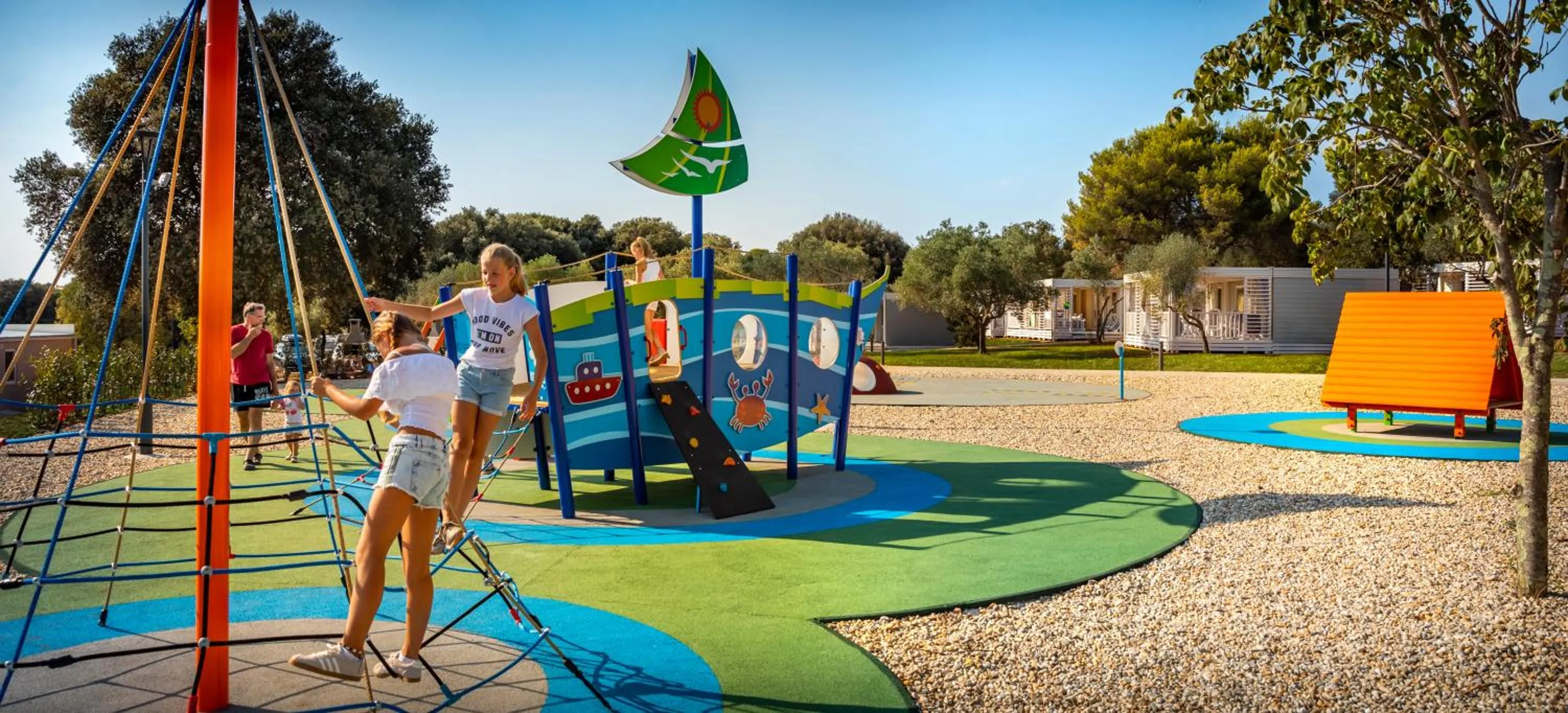 Children play ground in Maistra Camping Amarin Mobile homes
