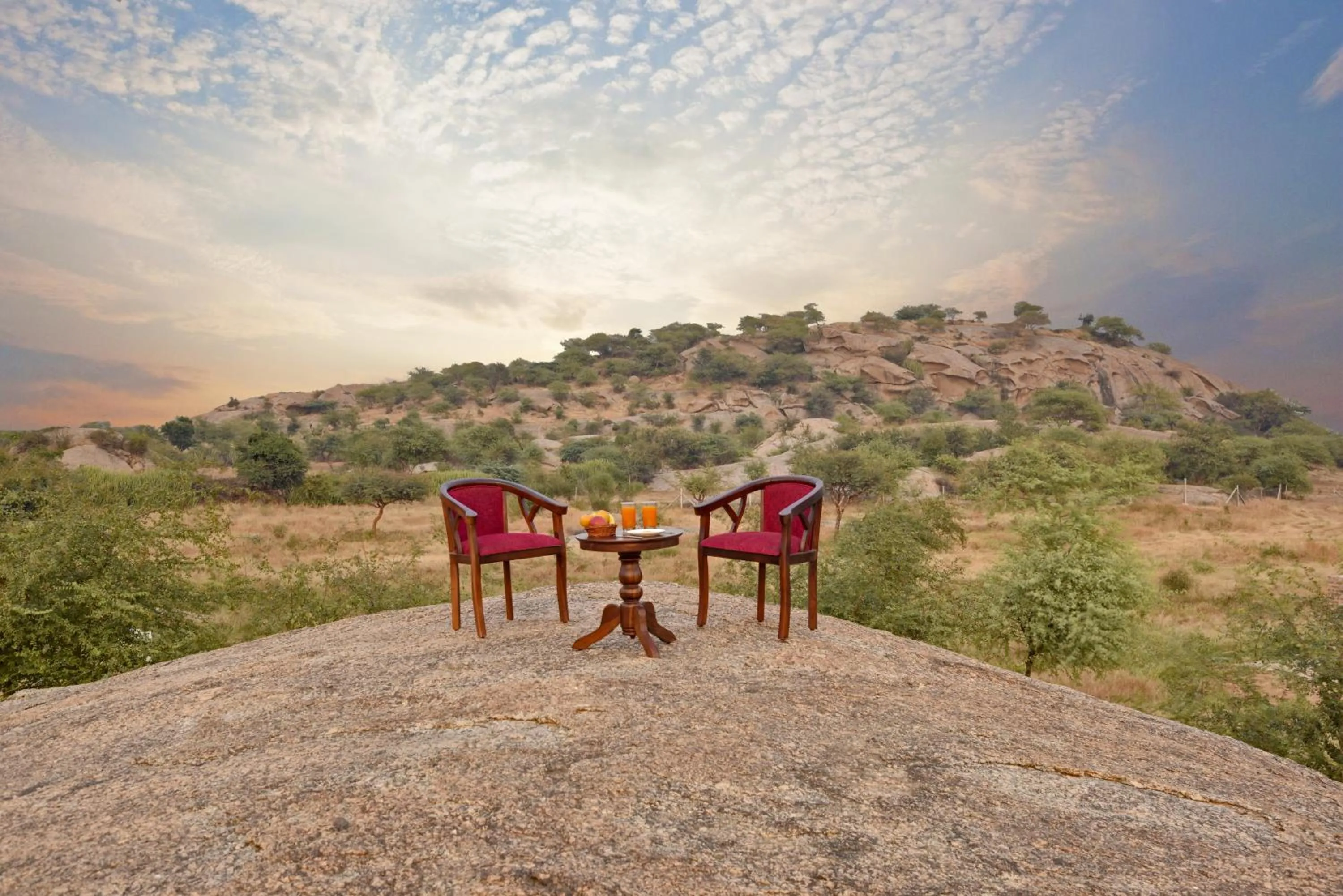 Sunrise in Jawai Leopard Safari Lodge