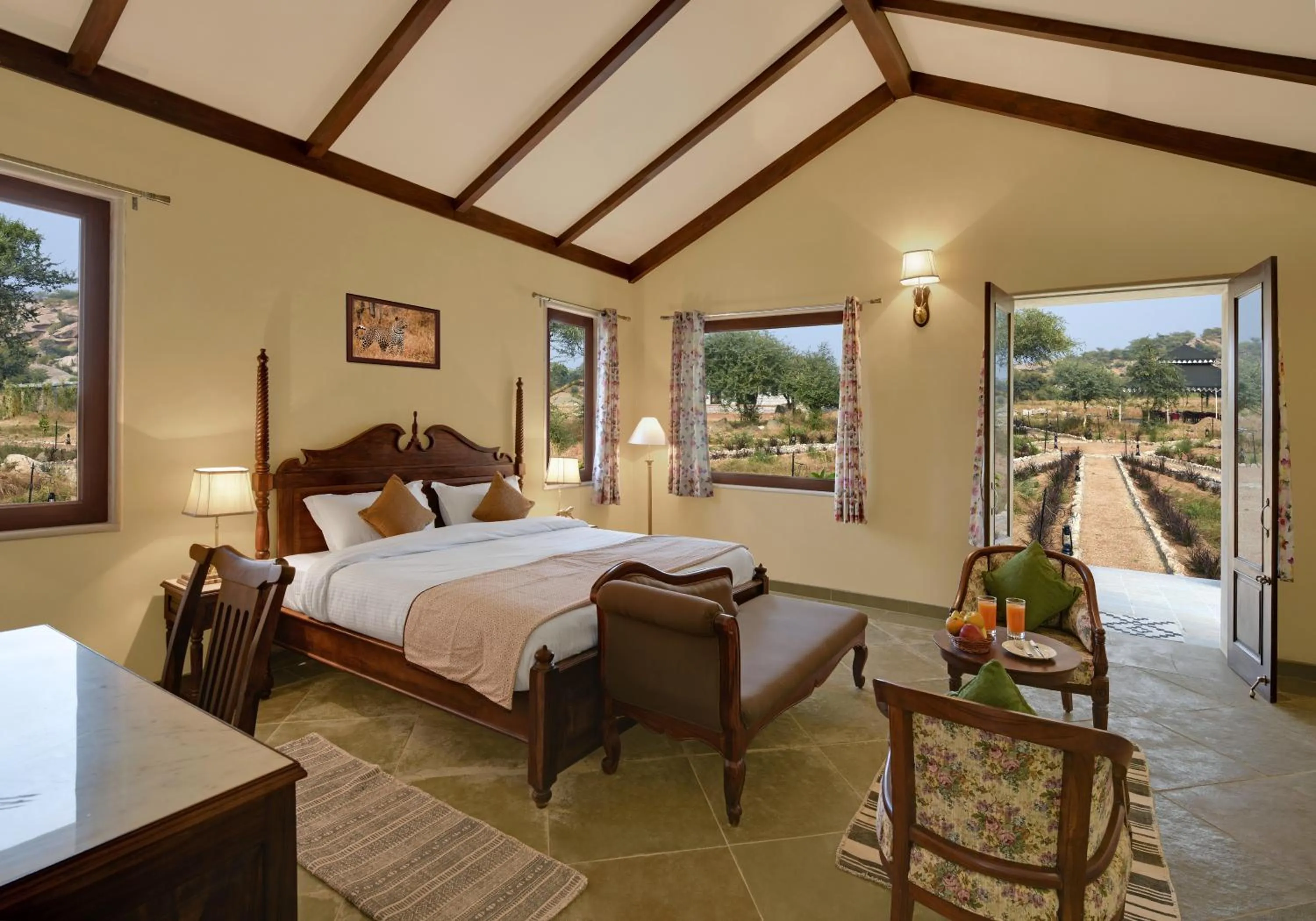 Photo of the whole room, Bed in Jawai Leopard Safari Lodge