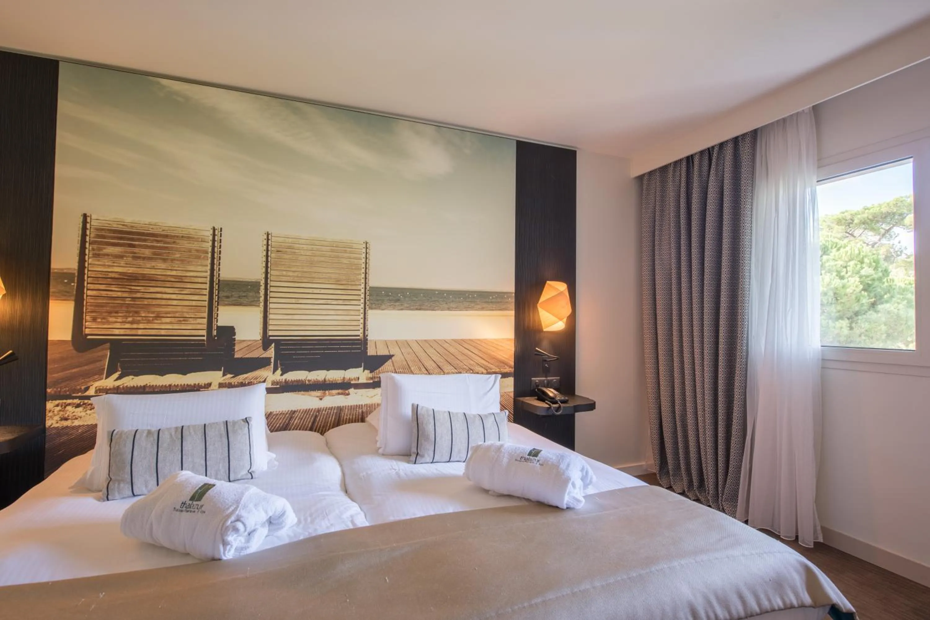 Bedroom, Bed in Thalazur Arcachon