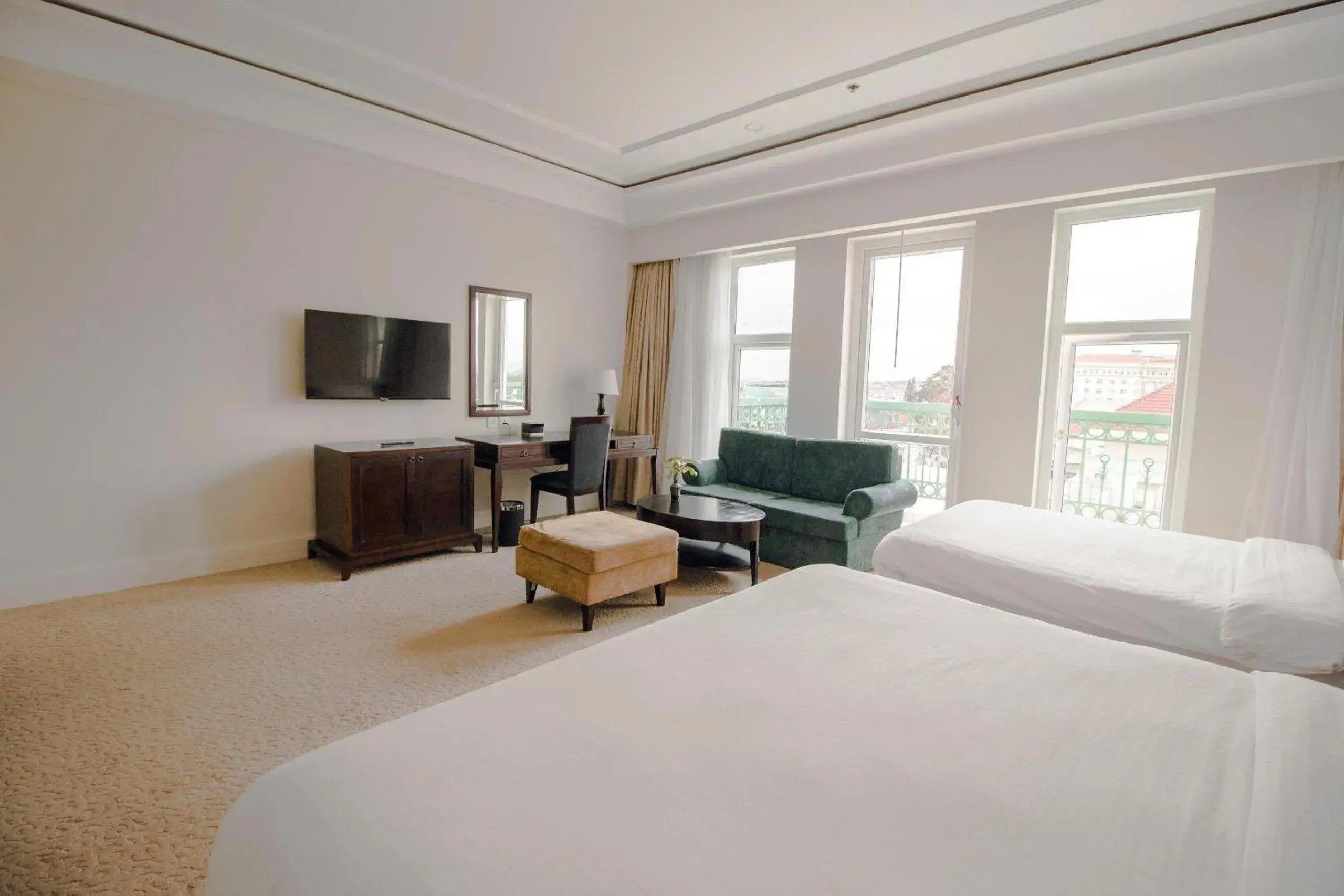 Bed in La Sapinette Hotel Dalat Bed in La Sapinette Hotel Dalat