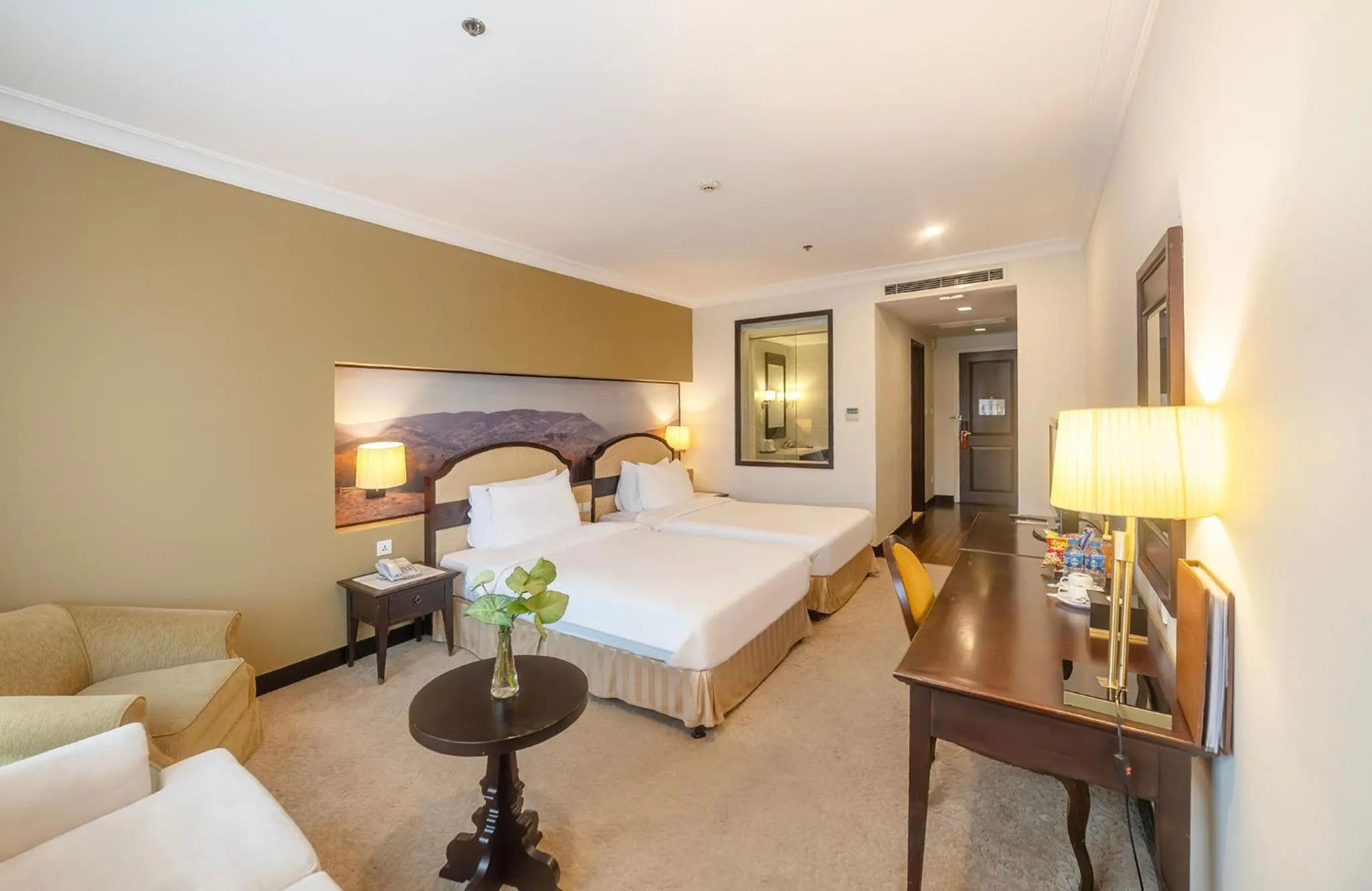 Bed in La Sapinette Hotel Dalat