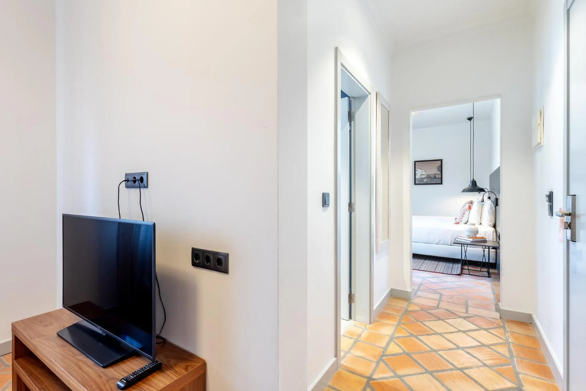 Living room, Bed in Hotel da Barrosinha