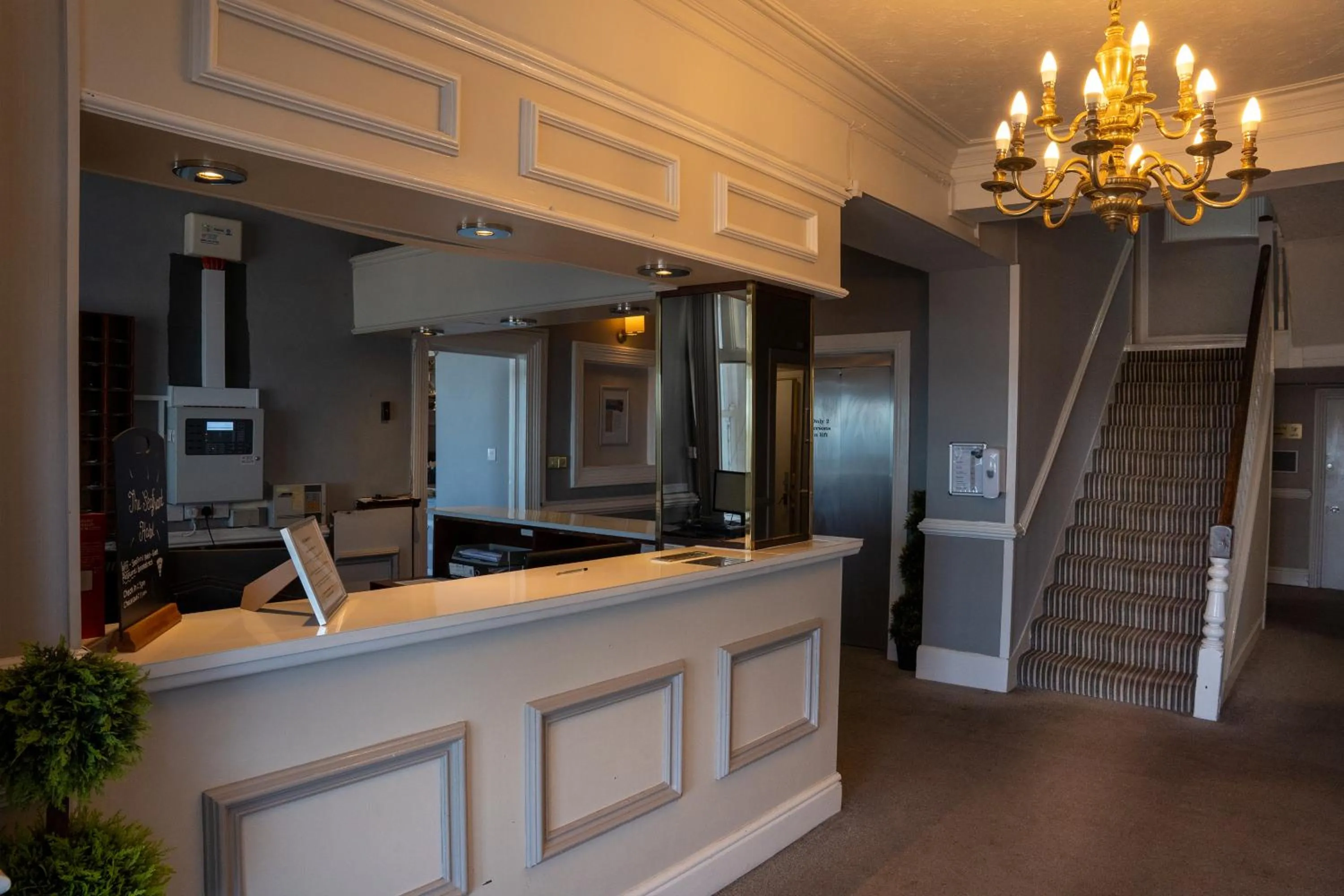 Lobby or reception in The Seafront Hotel by Compass Hospitality