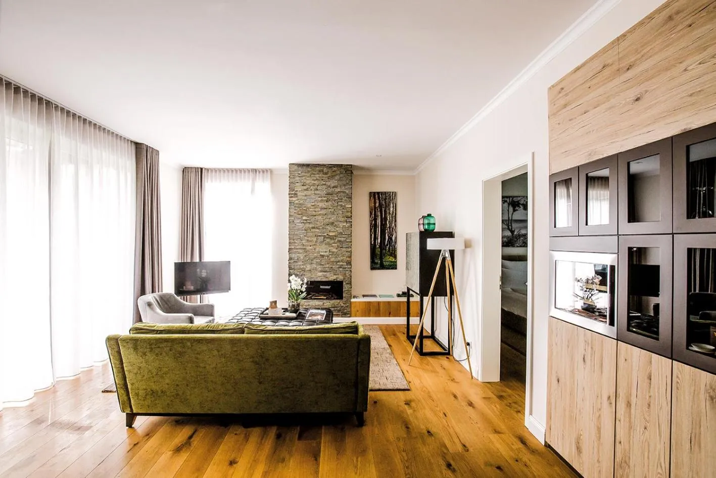 Living room in Weissenhaus Private Nature Luxury Resort