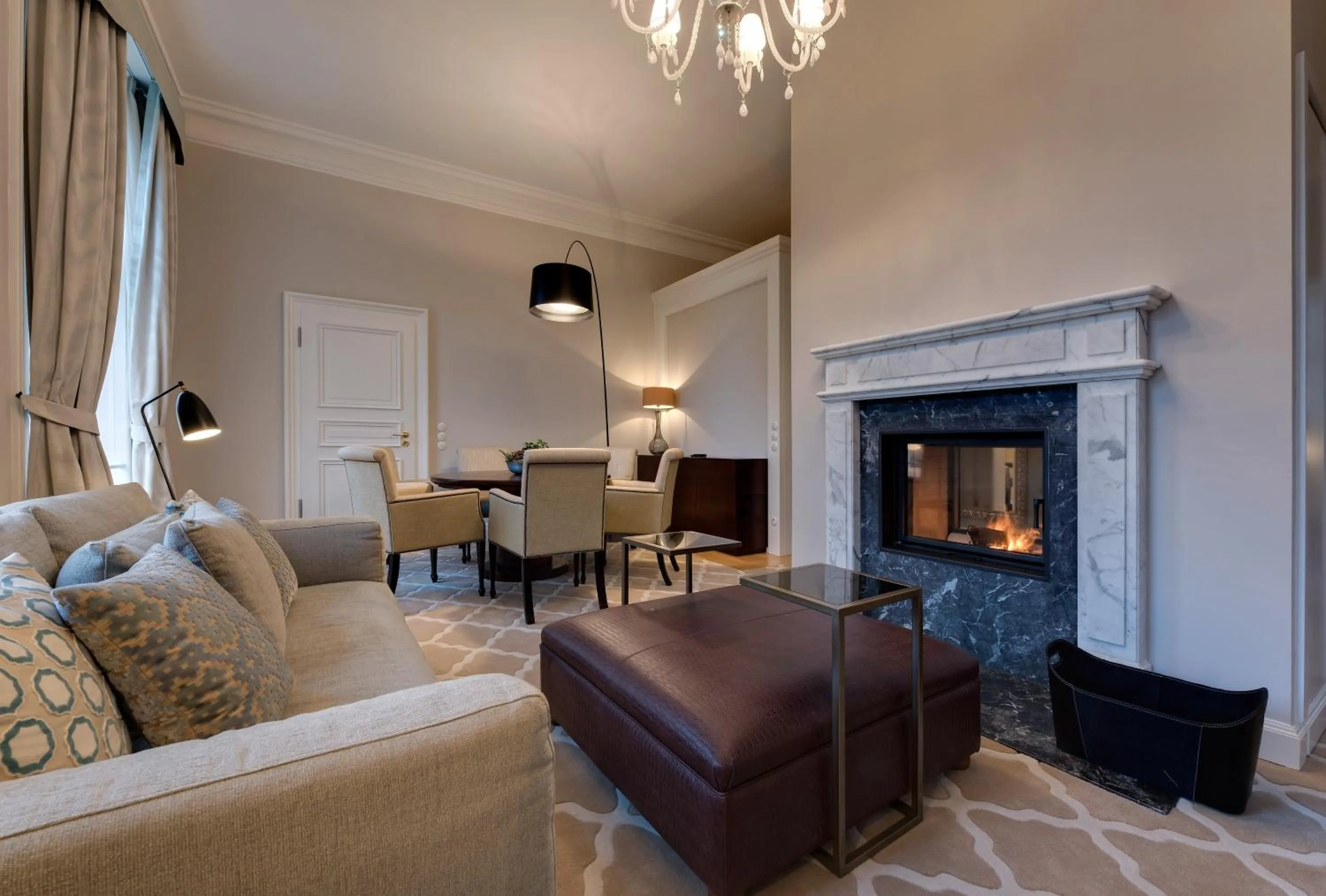 Living room in Weissenhaus Private Nature Luxury Resort