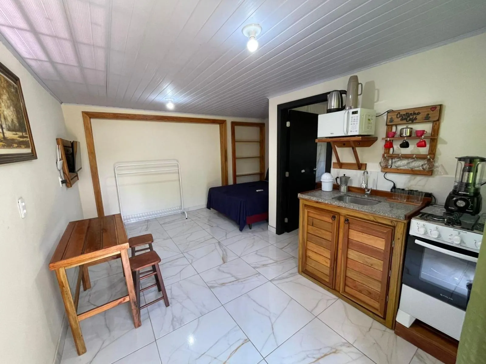 Kitchen or kitchenette in Paraiso do Estaleirinho - Balneario Camboriu