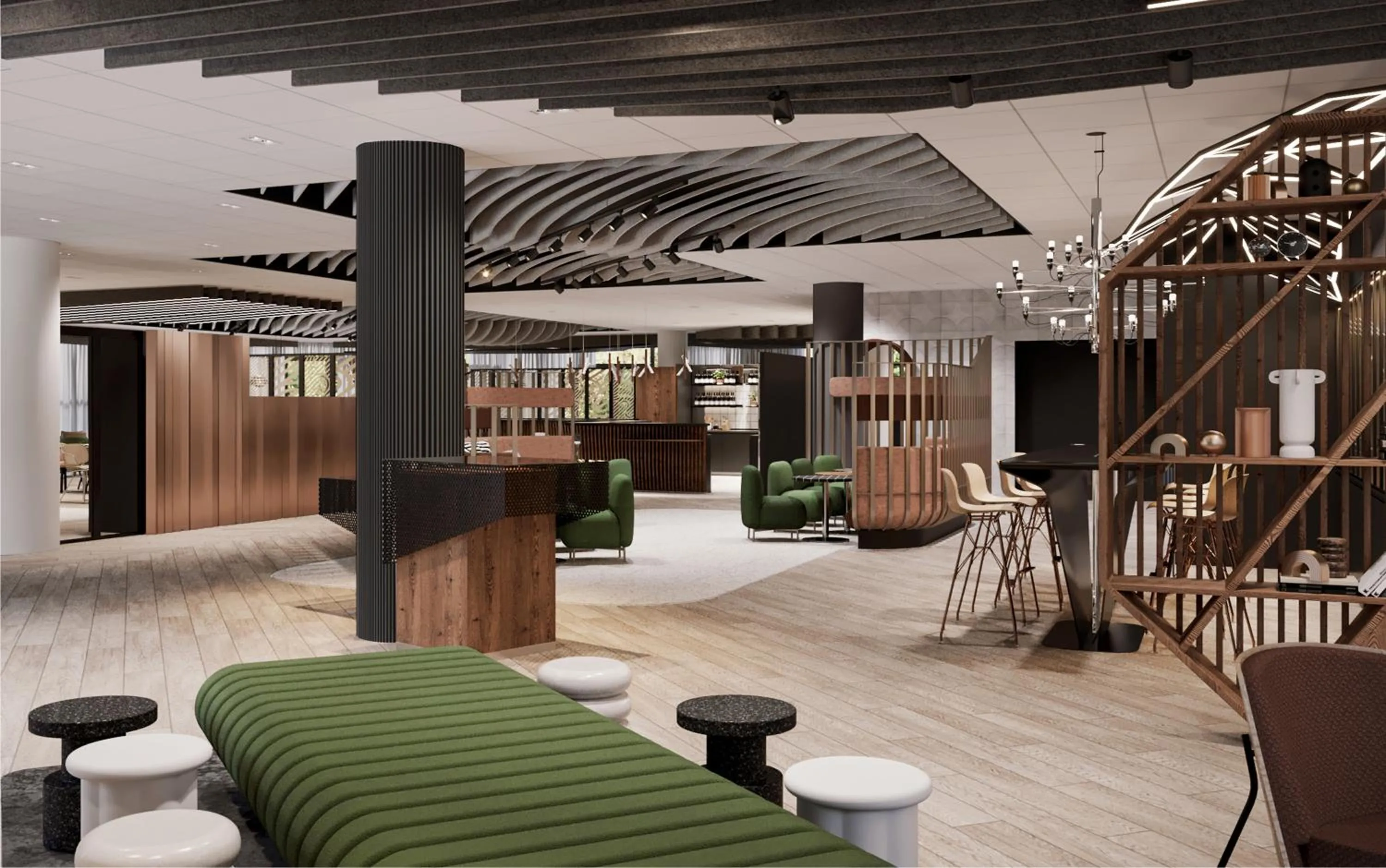 Lobby or reception in Novotel Poitiers Site du Futuroscope