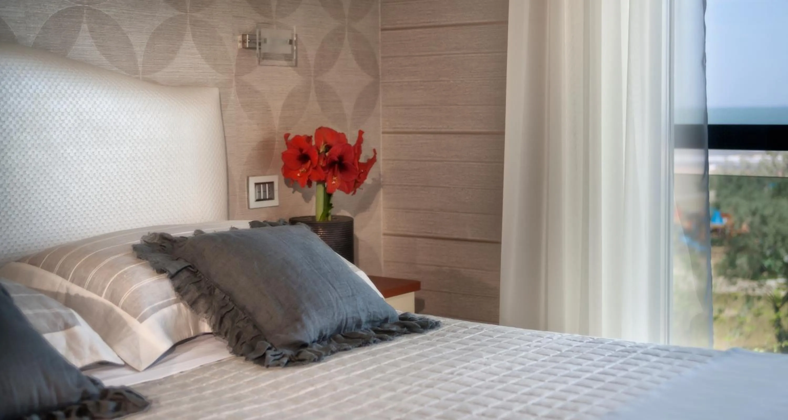 Decorative detail, Bed in Hotel Vistamare