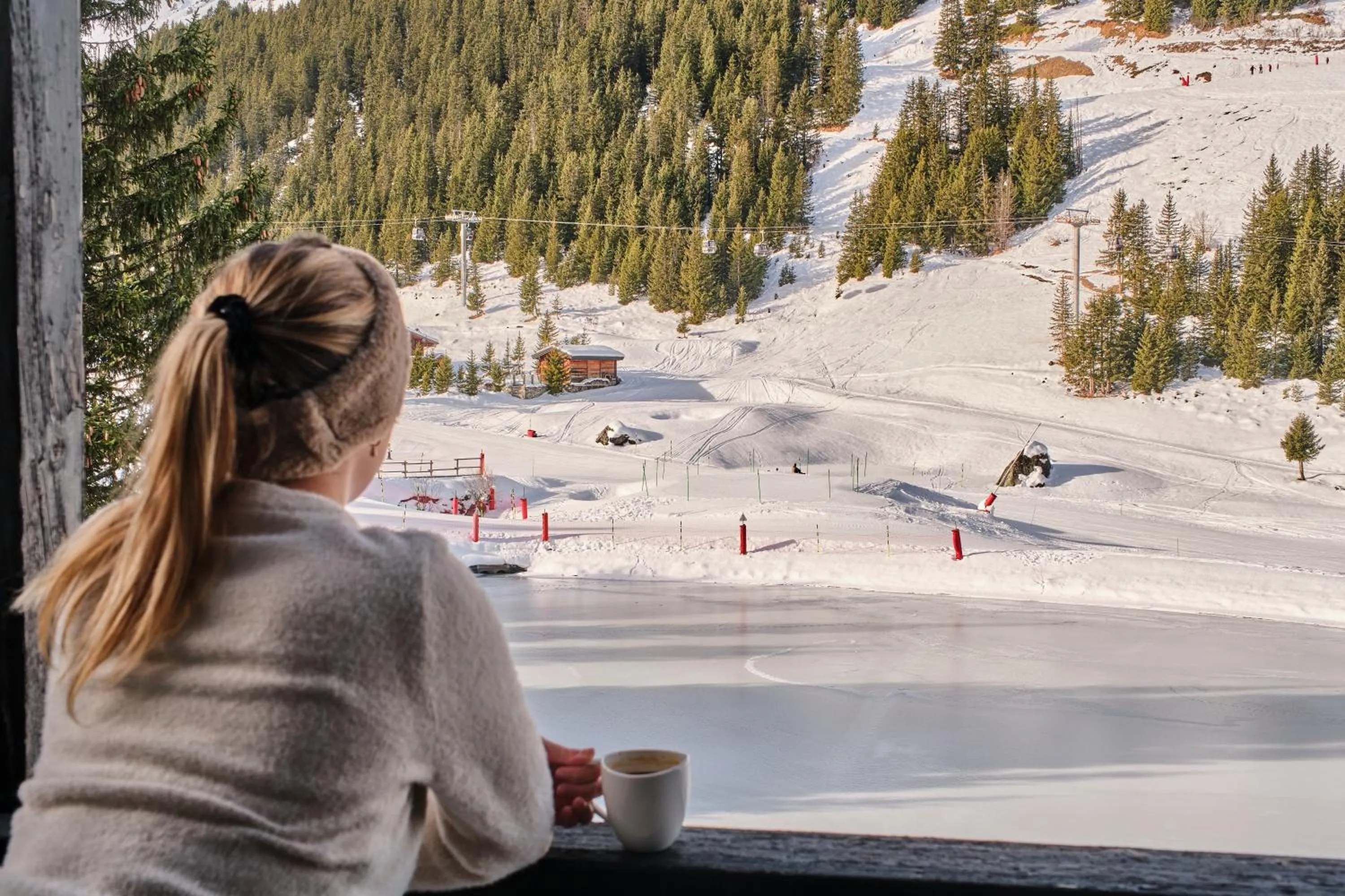 Lake view in Lake Hotel Courchevel 1850