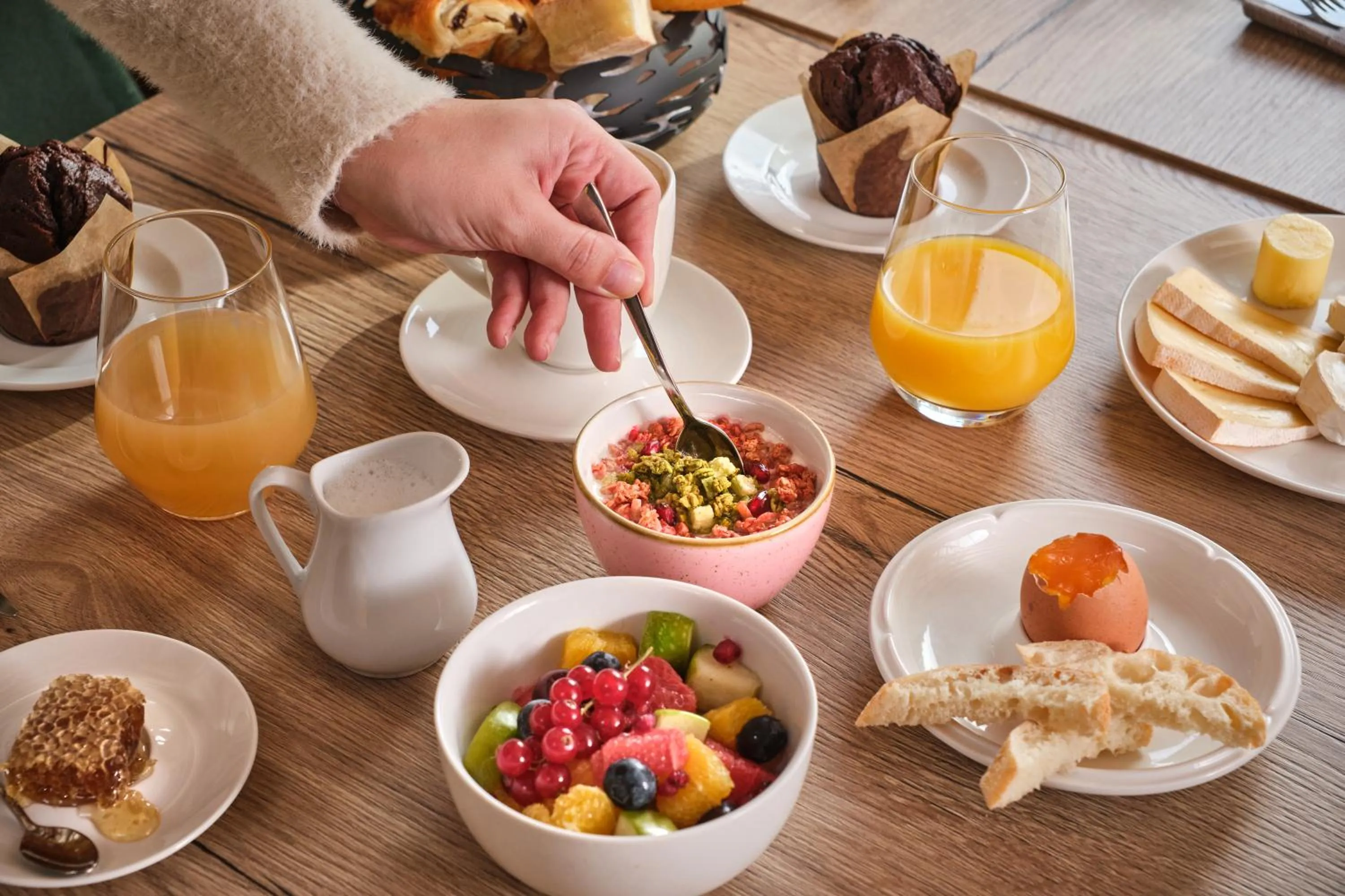 Breakfast in Lake Hotel Courchevel 1850