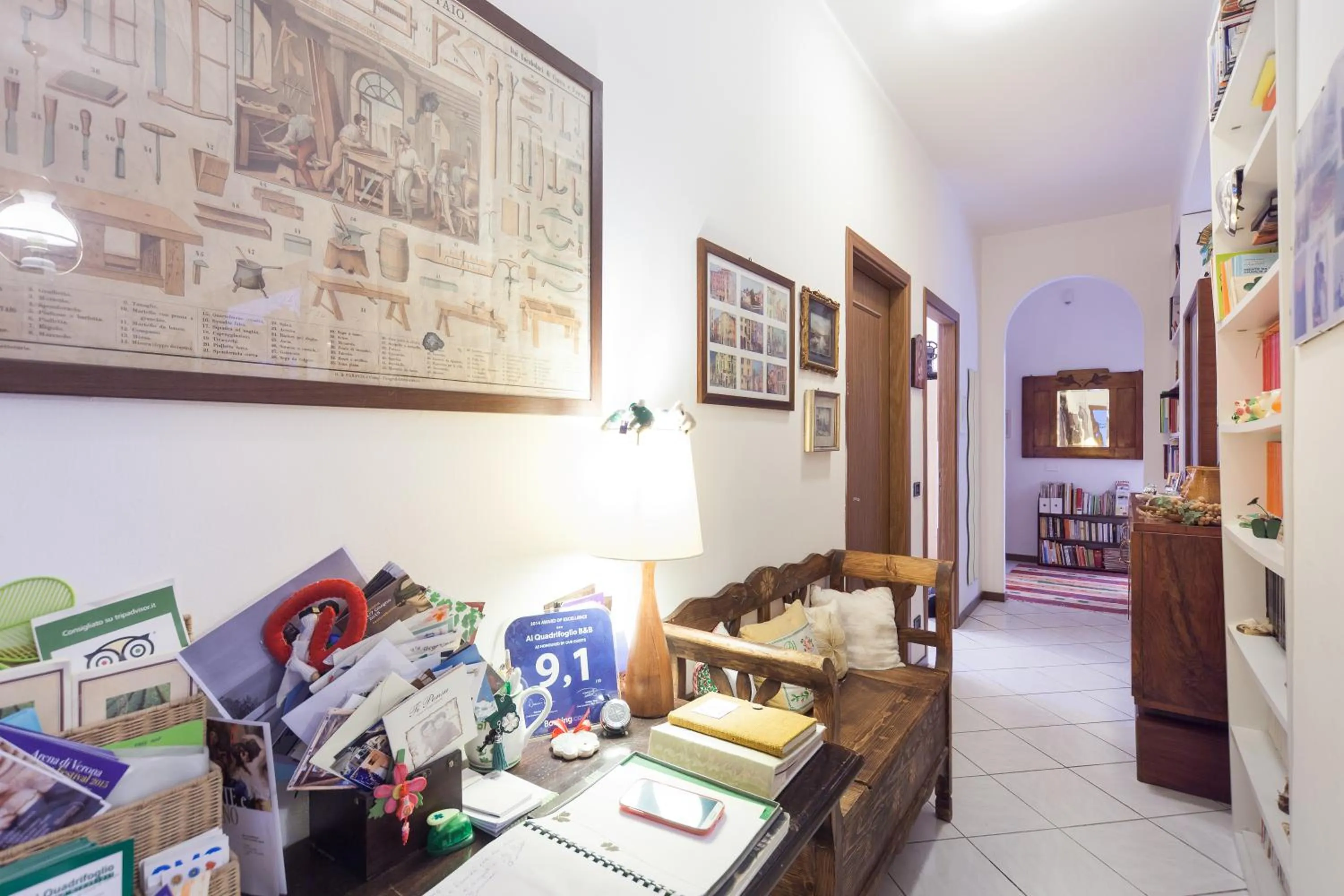 Lobby or reception in Al Quadrifoglio Bed & Breakfast