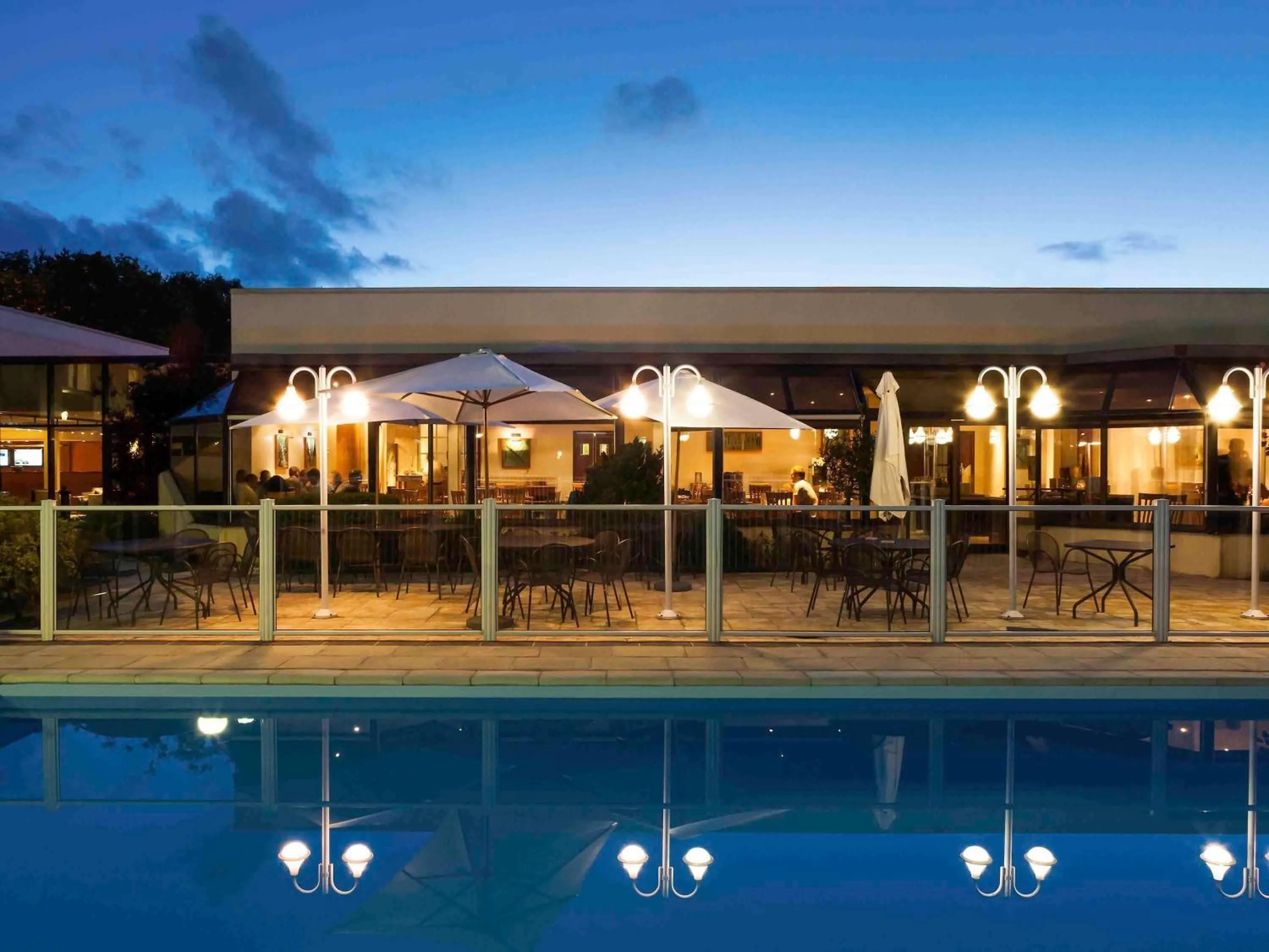 Pool view in Novotel Rouen Sud Zenith Parc Expo