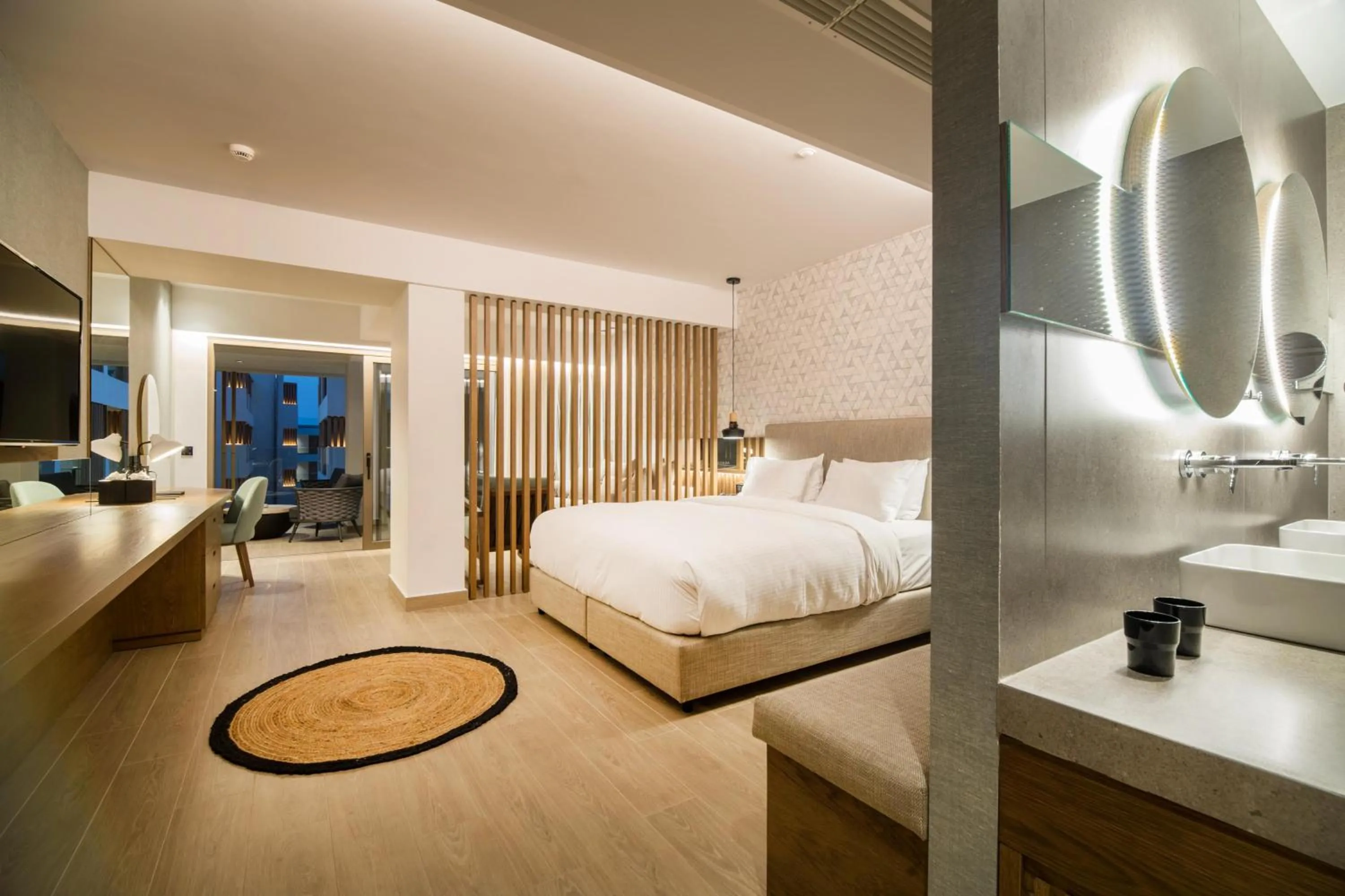 Photo of the whole room, Bed in AKASHA Beach Hotel & Spa