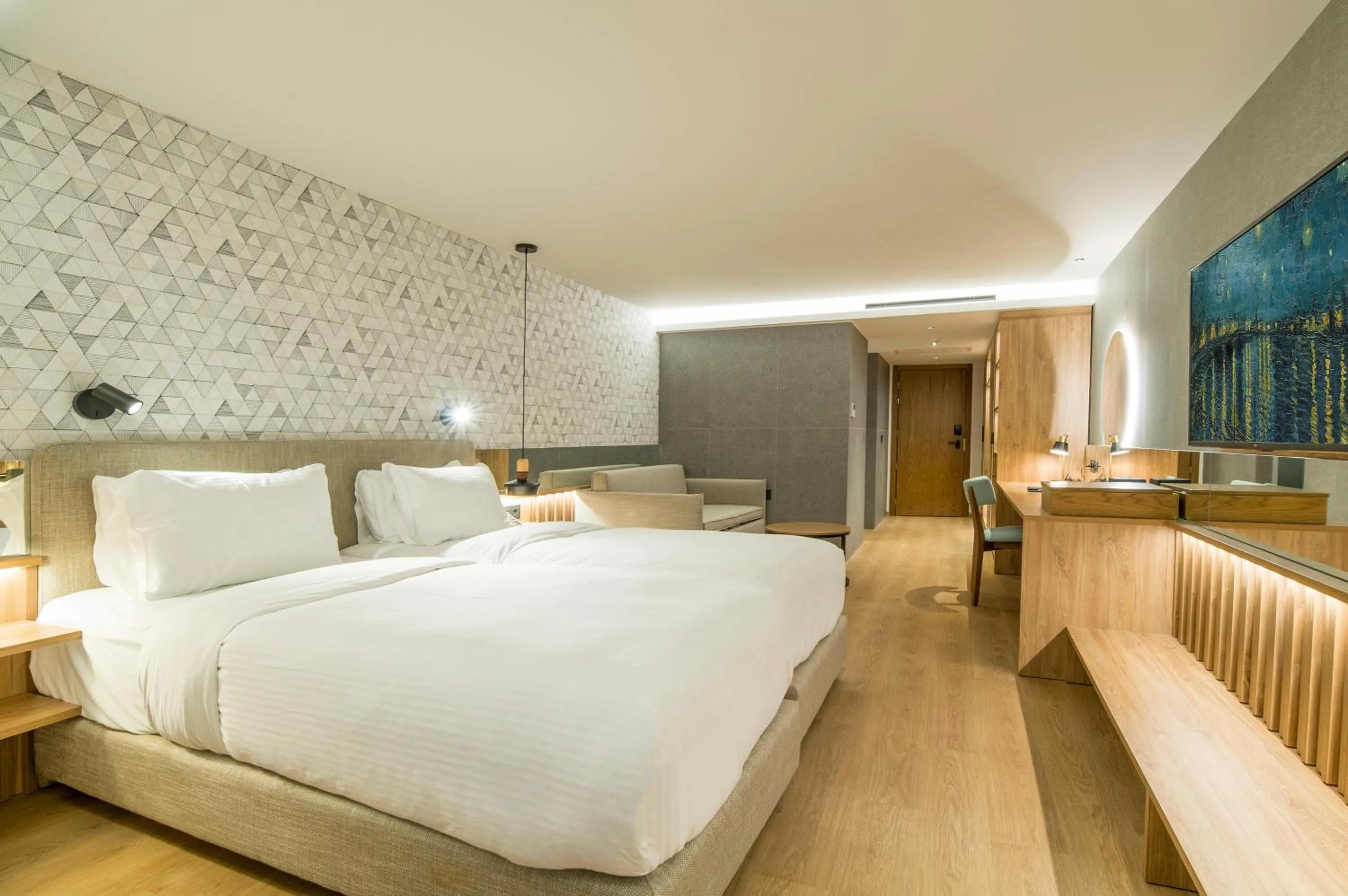 Photo of the whole room, Bed in AKASHA Beach Hotel & Spa