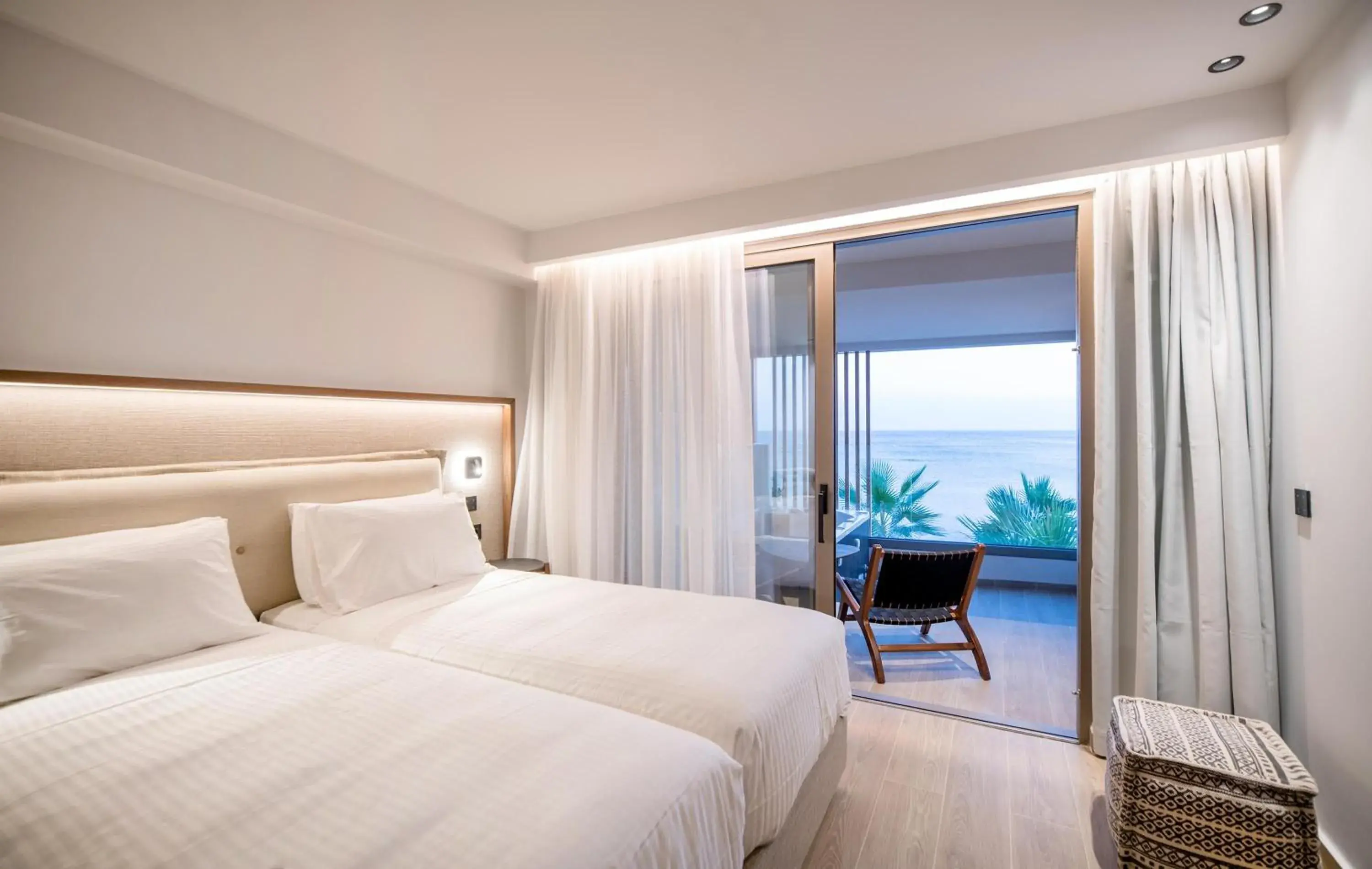 Dazzling Blue Sea View Outdoor Hot Tub in AKASHA Beach Hotel & Spa Dazzling Blue Sea View Outdoor Hot Tub in AKASHA Beach Hotel & Spa