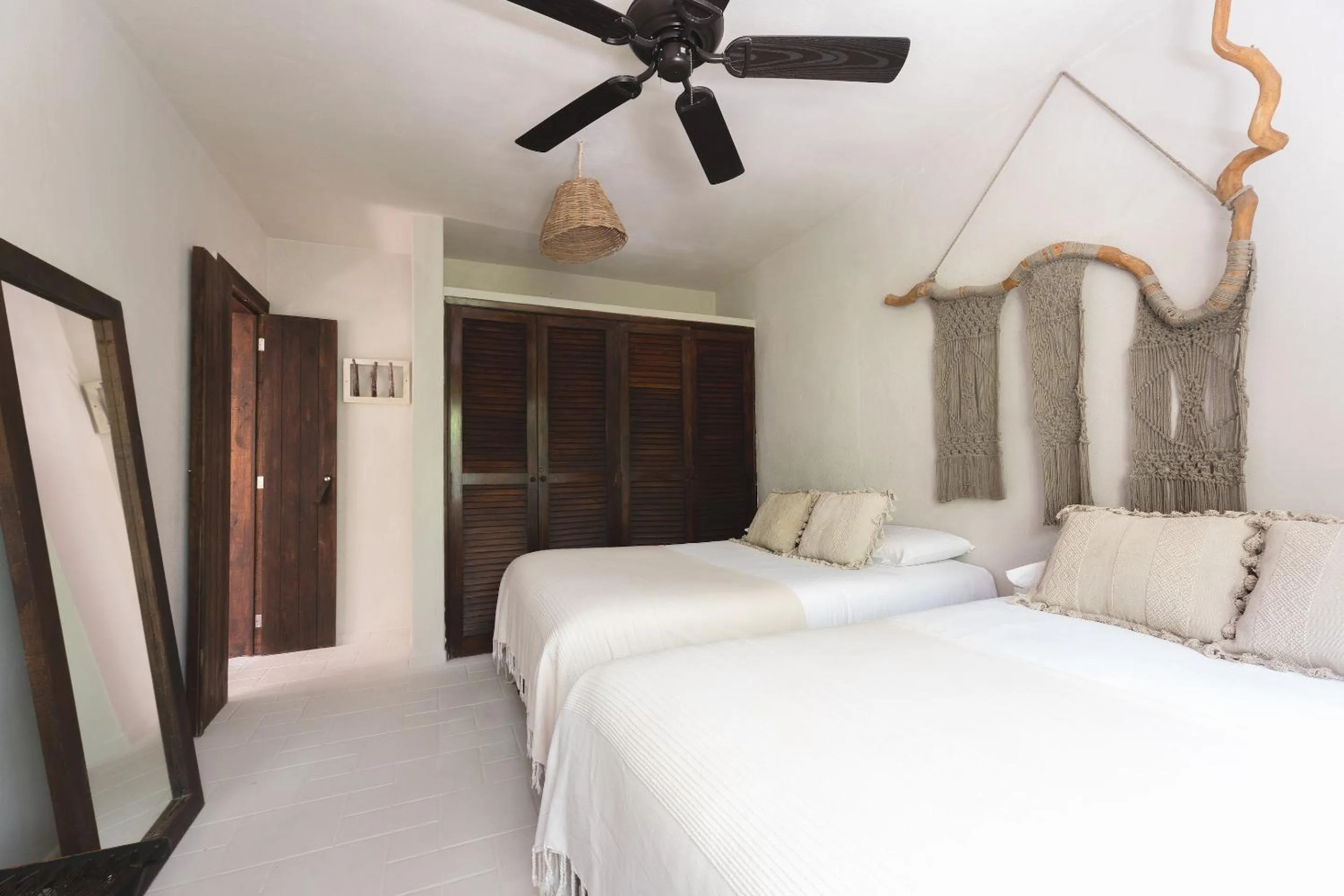 Bed in NEST Tulum