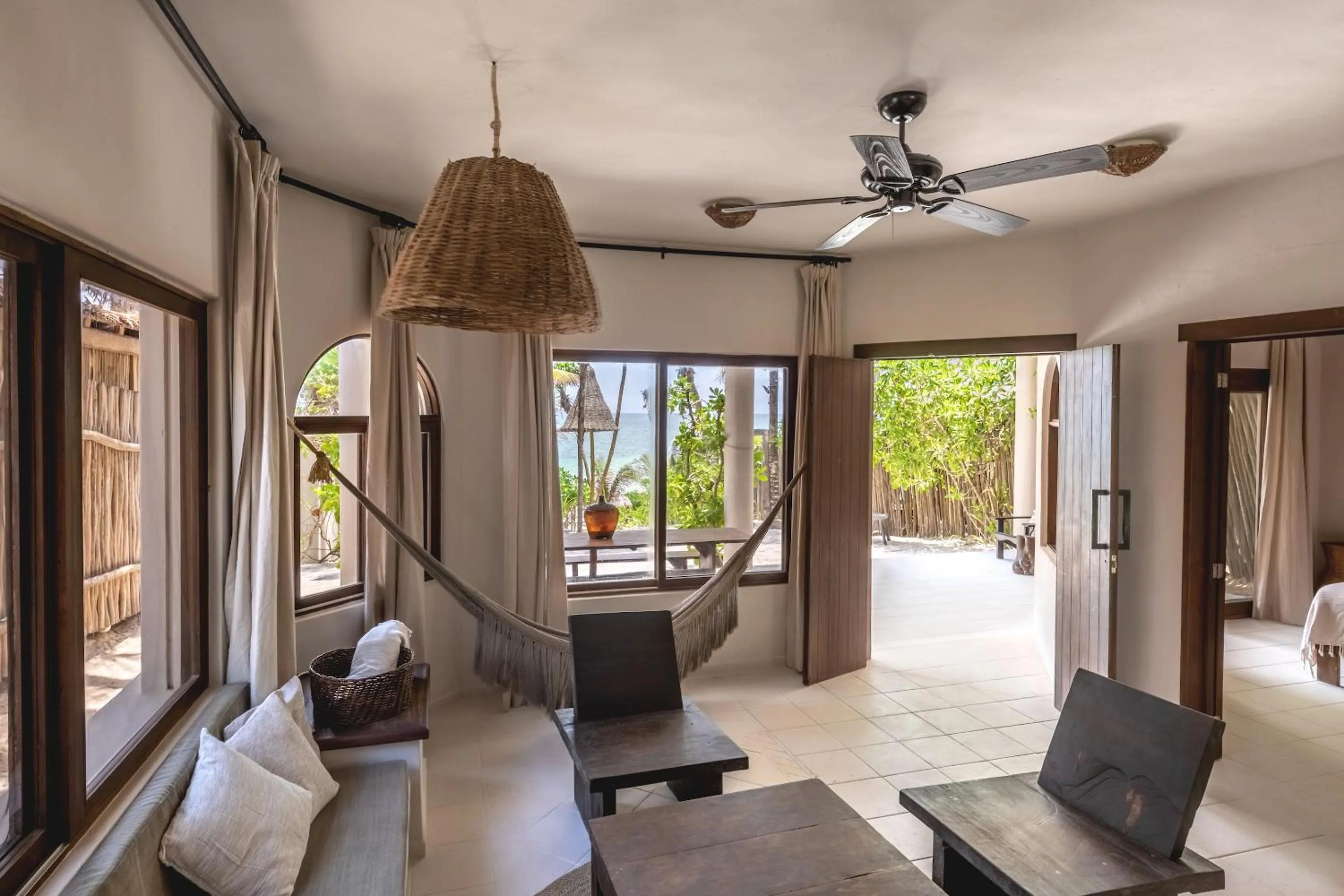 Living room in NEST Tulum