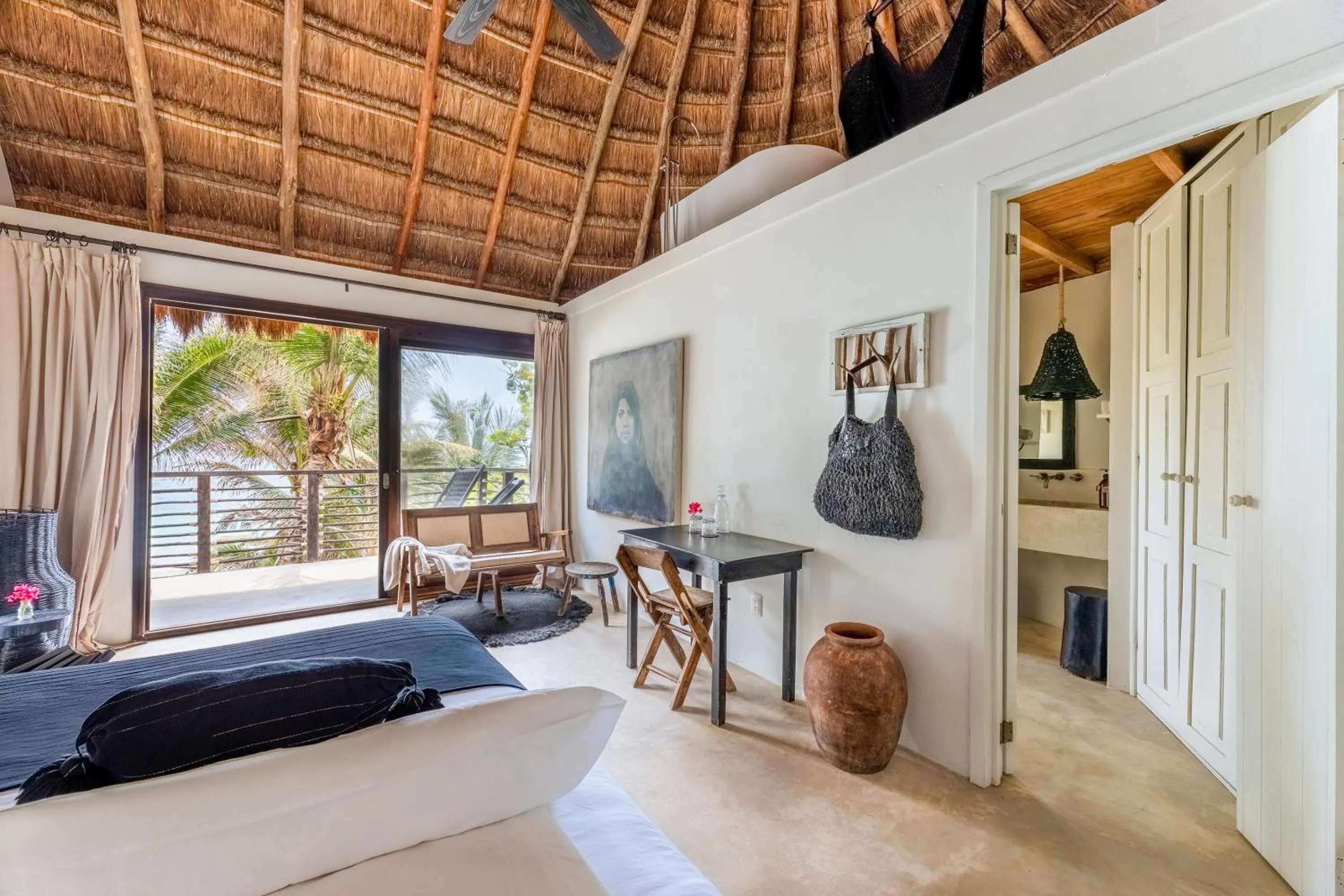 Bed in NEST Tulum