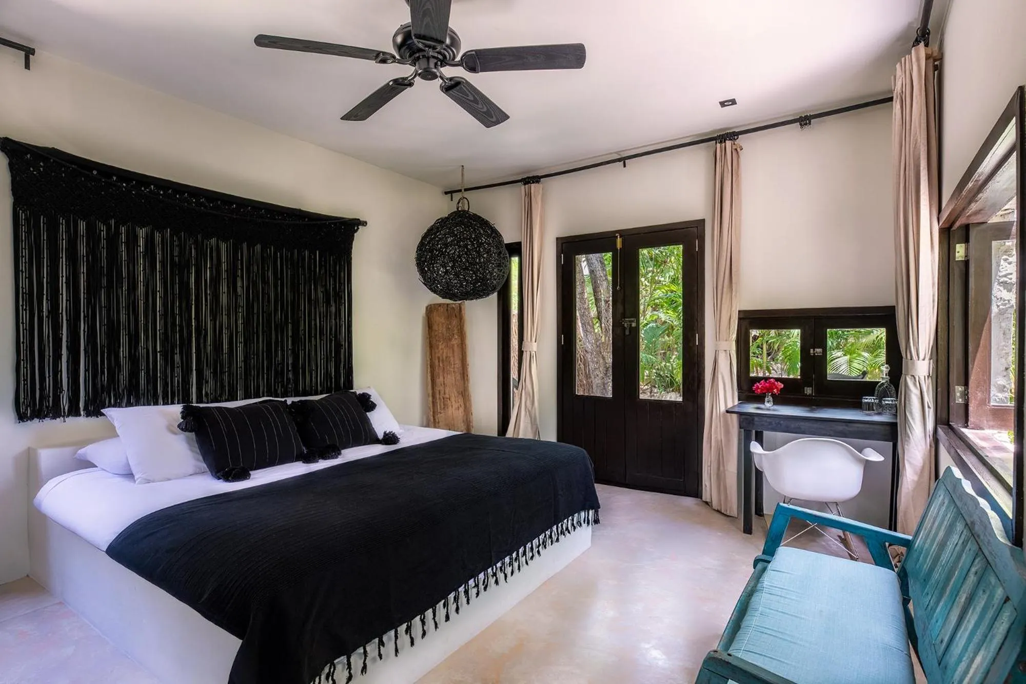 Bed in NEST Tulum